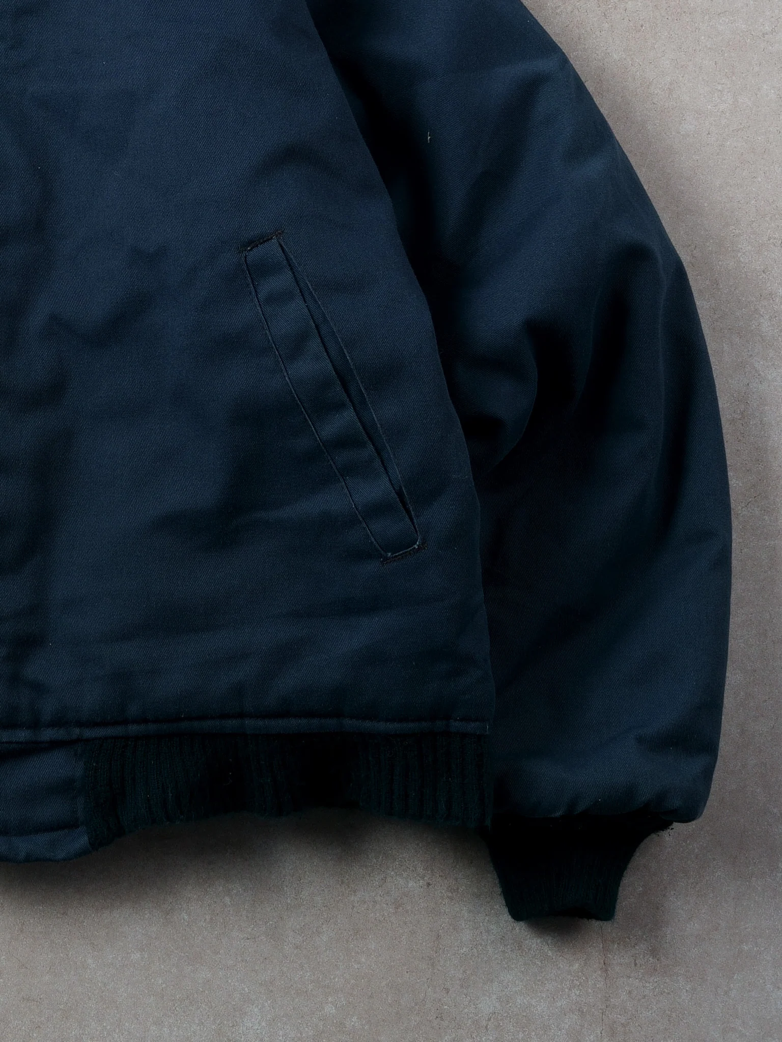 Vintage 90s Dark Blue Dickies Collared Workwear Jacket (L) - Image 3