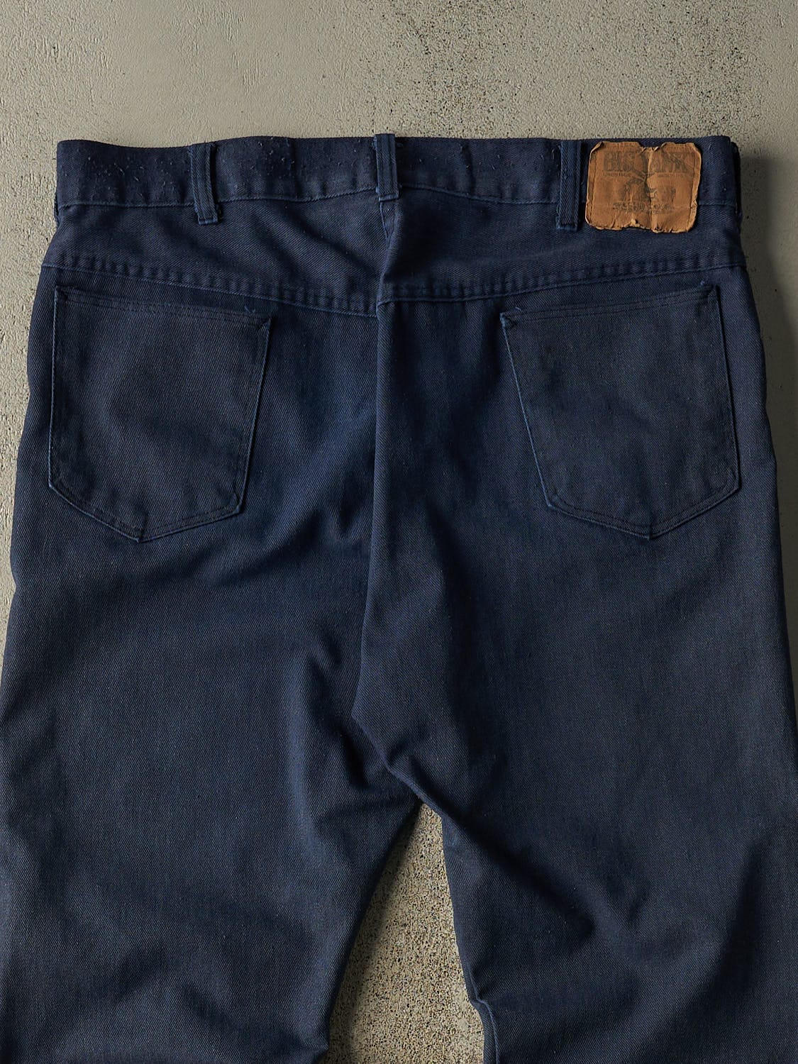 Vintage 80s Dark Wash Big Yank Denim Work Pants (36x29) - Image 5