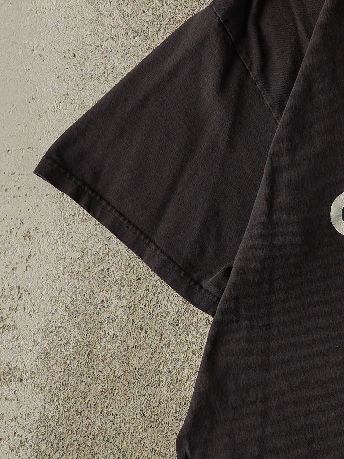 Vintage 90s Faded Black Adidas Logo Tee (M/L) - Image 3