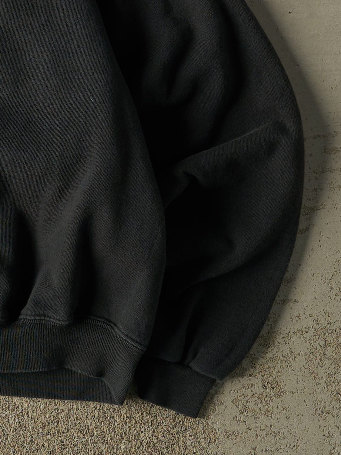 Vintage 90s Faded Black Alaska Embroidered Crewneck (L) - Image 4