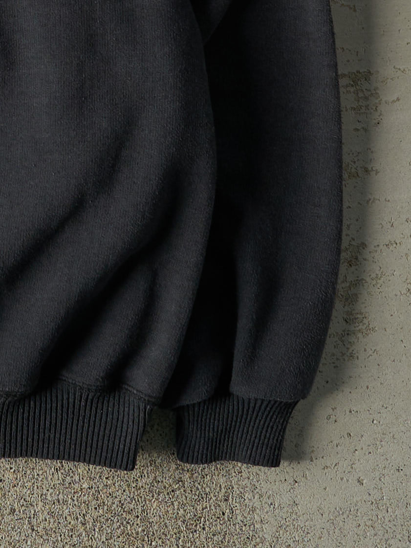 Vintage 90s Faded Black Embroidered Northern Elements Crewneck (XL) - Image 3