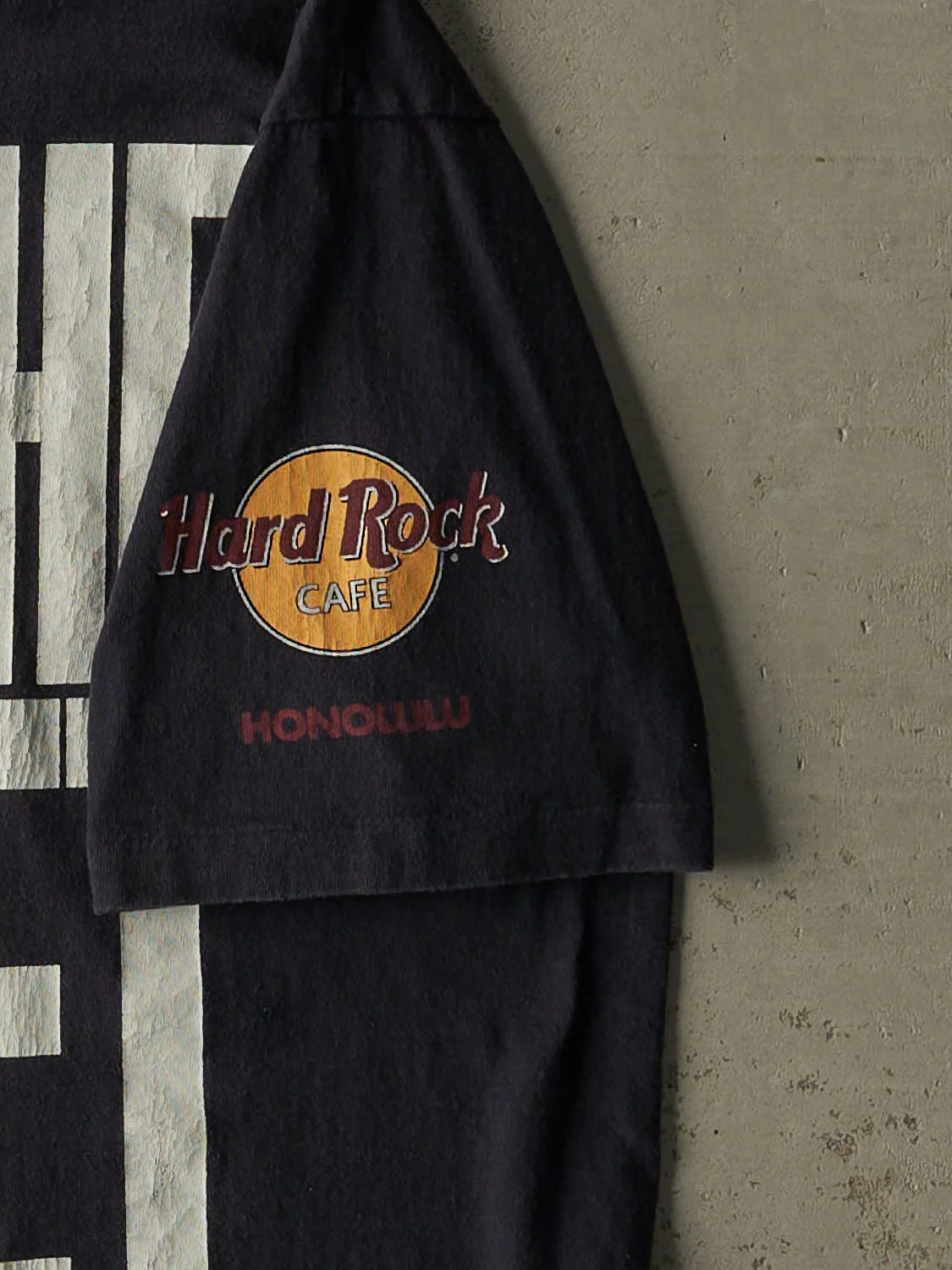Vintage 90s Faded Black Hard Rock Cafe Save The Planet Tee (L/XL) - Image 5