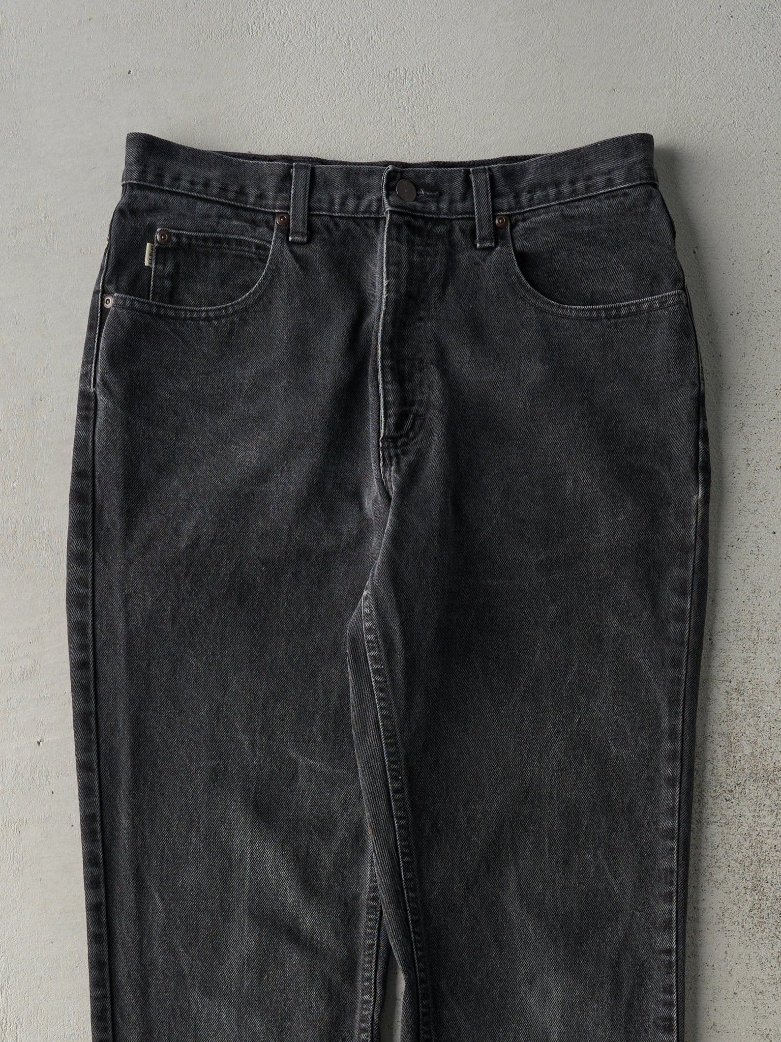 Vintage 90s Faded Black LL Bean Classic Fit Denim Pants (31x29) - Image 3