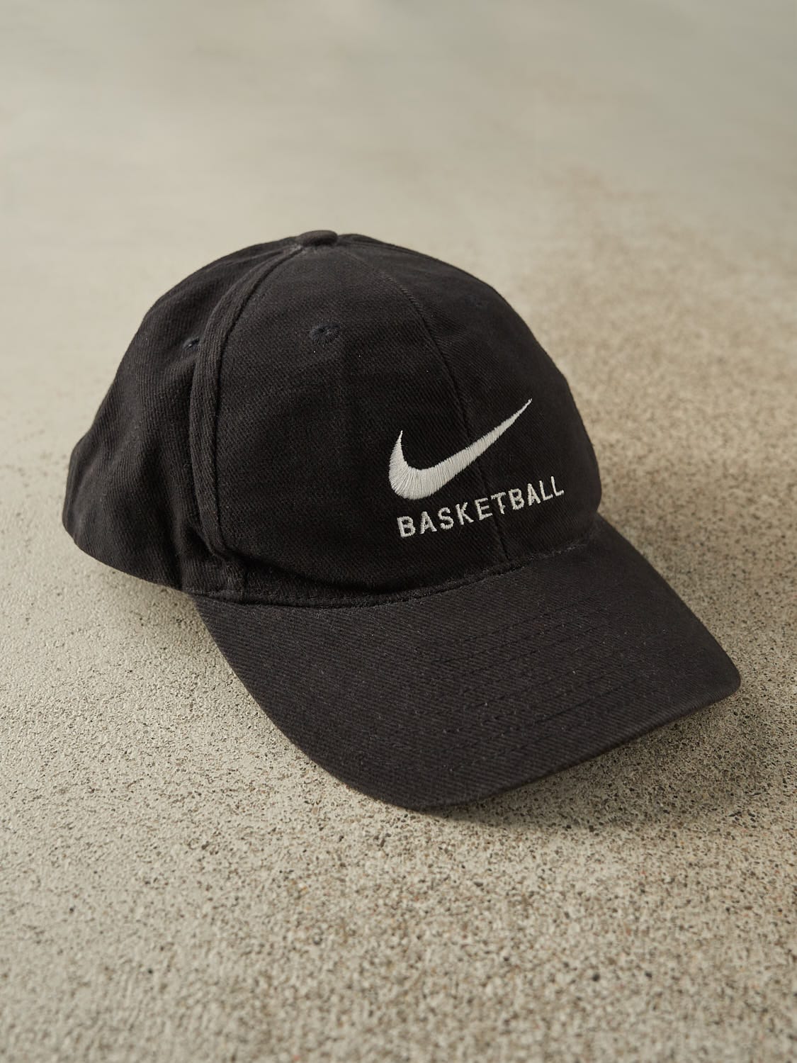 Vintage 90s Faded Black Nike Basketball Snapback (O/S) - Image 3