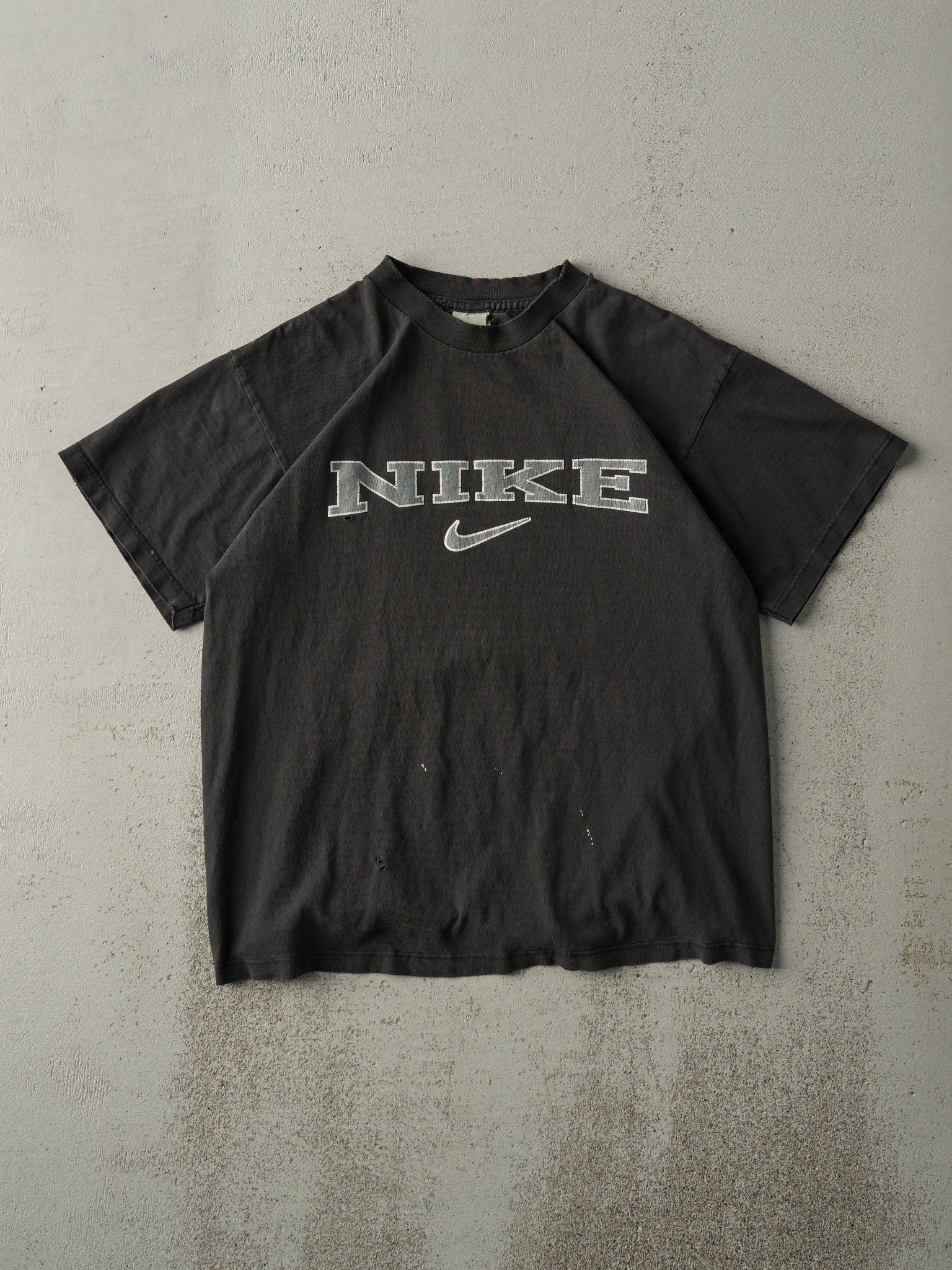 Vintage 90s Faded Black Nike Tee (S/M)