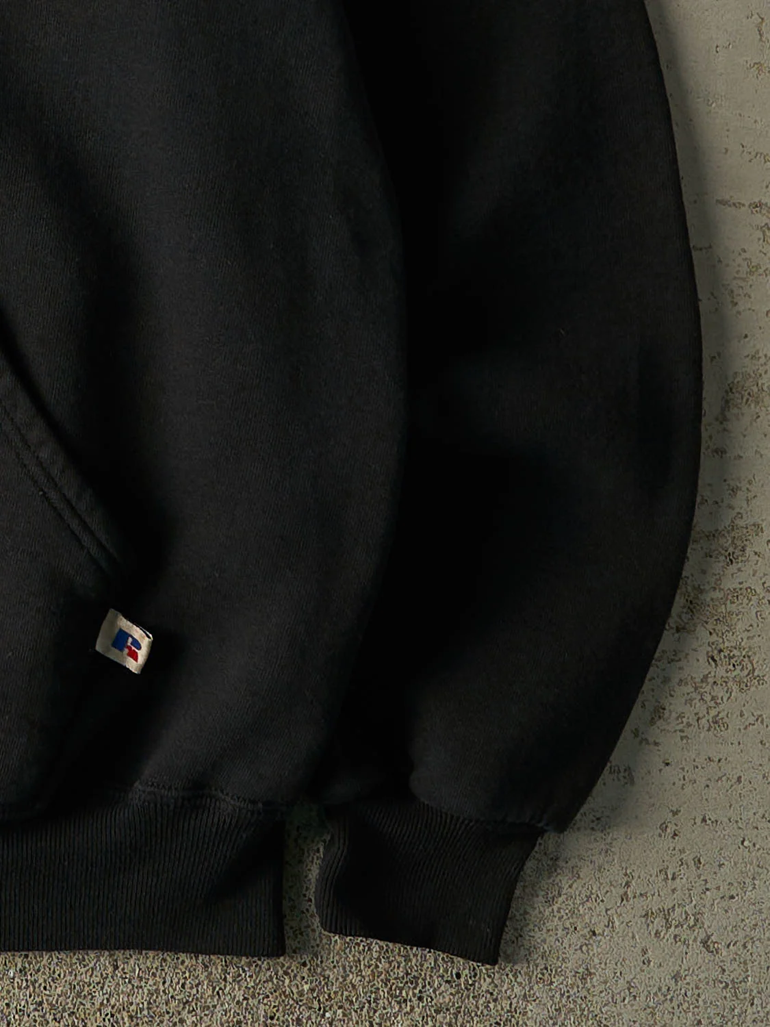 Vintage 90s Faded Black Outlaws Fastpitch ASA Russell Athletic Hoodie (M/L) - Image 4