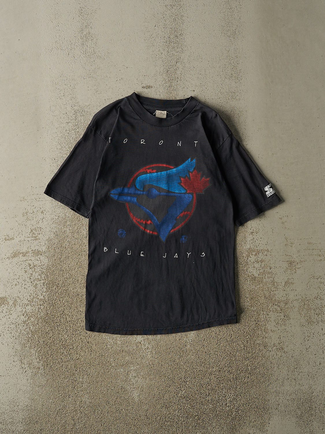 Vintage 90s Faded Black Toronto Blue Jays Tee (XS)
