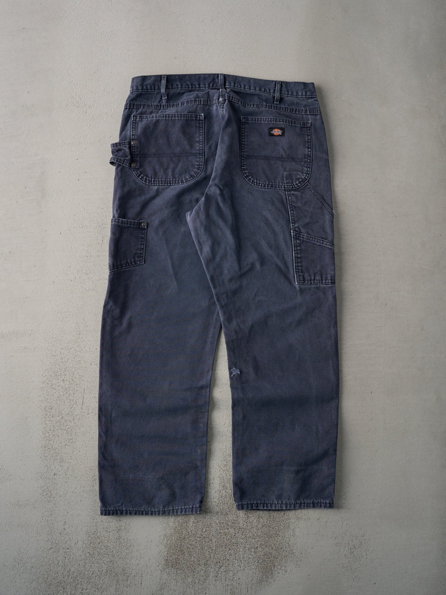 Vintage 90s Faded Navy Dickies Carpenter Pants (36x30) - Image 2