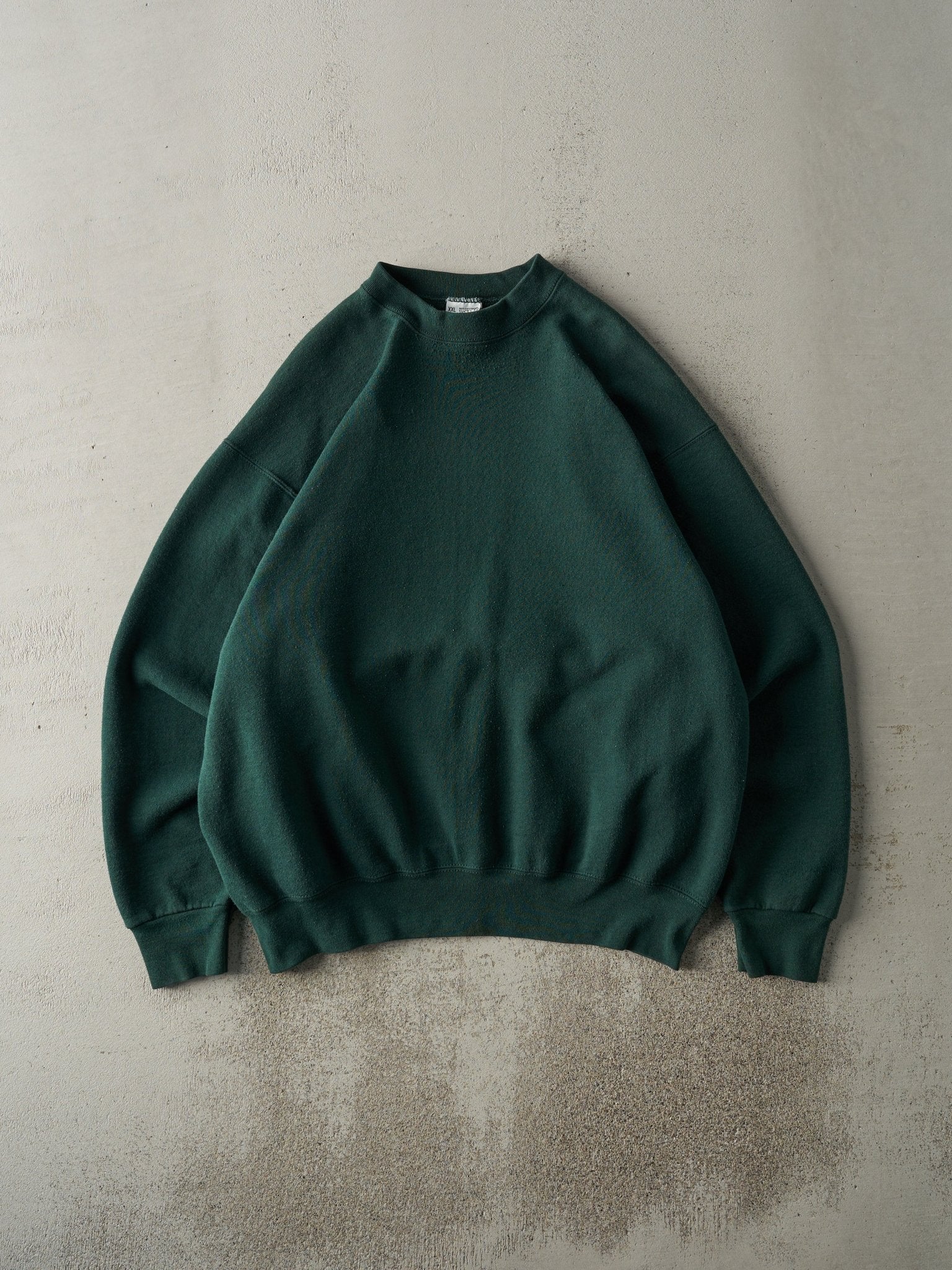 Vintage 90s Forest Green Blank Crewneck (L/XL)