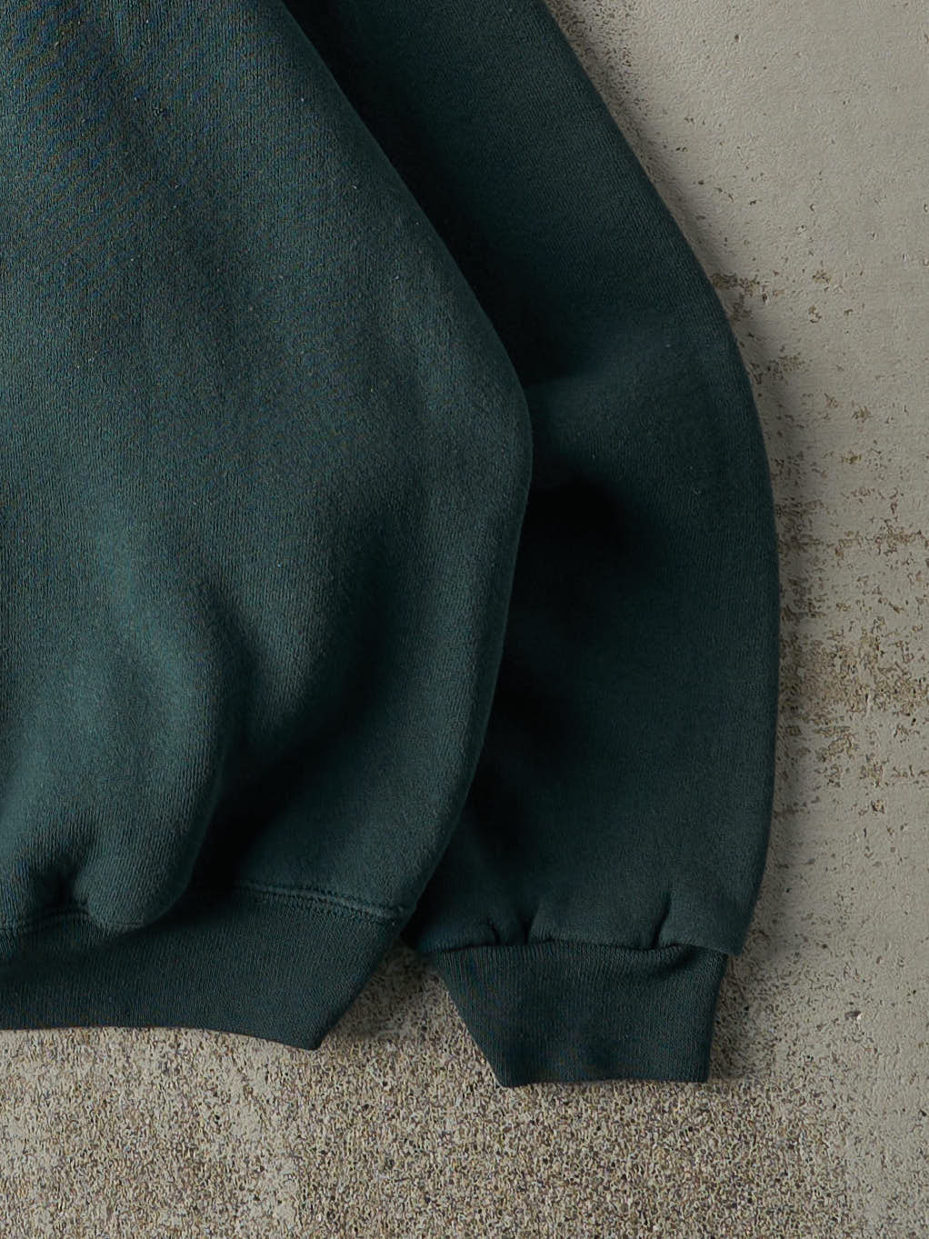 Vintage 90s Forest Green Blank Crewneck (L) - Image 3