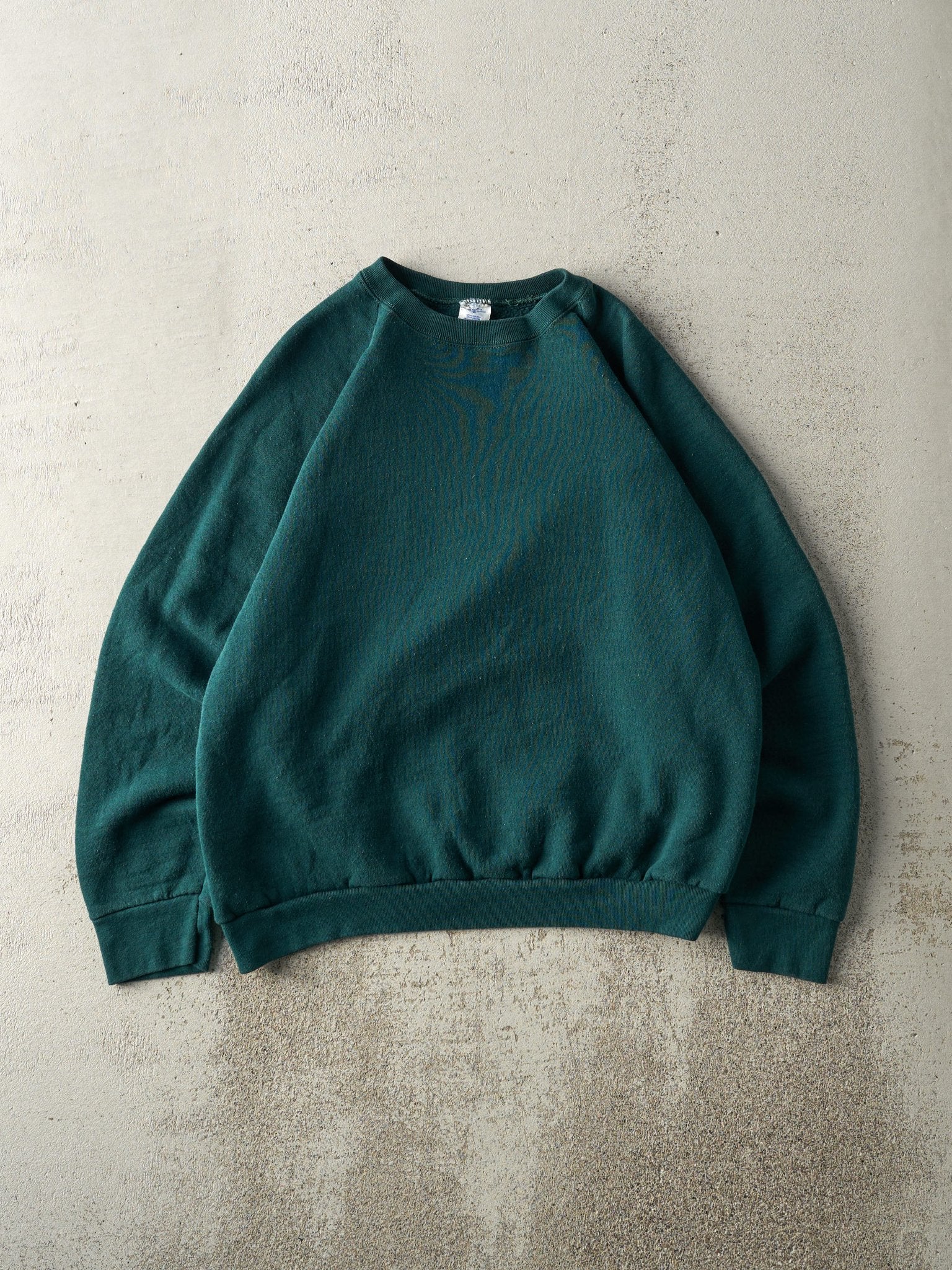 Vintage 90s Forest Green Blank Crewneck (M)