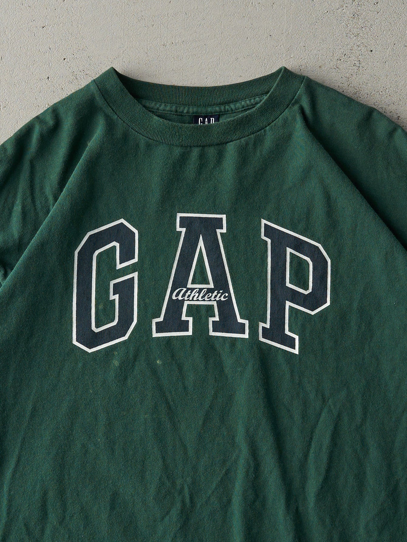 Vintage 90s Forest Green Gap Athletic Tee (L) - Image 2