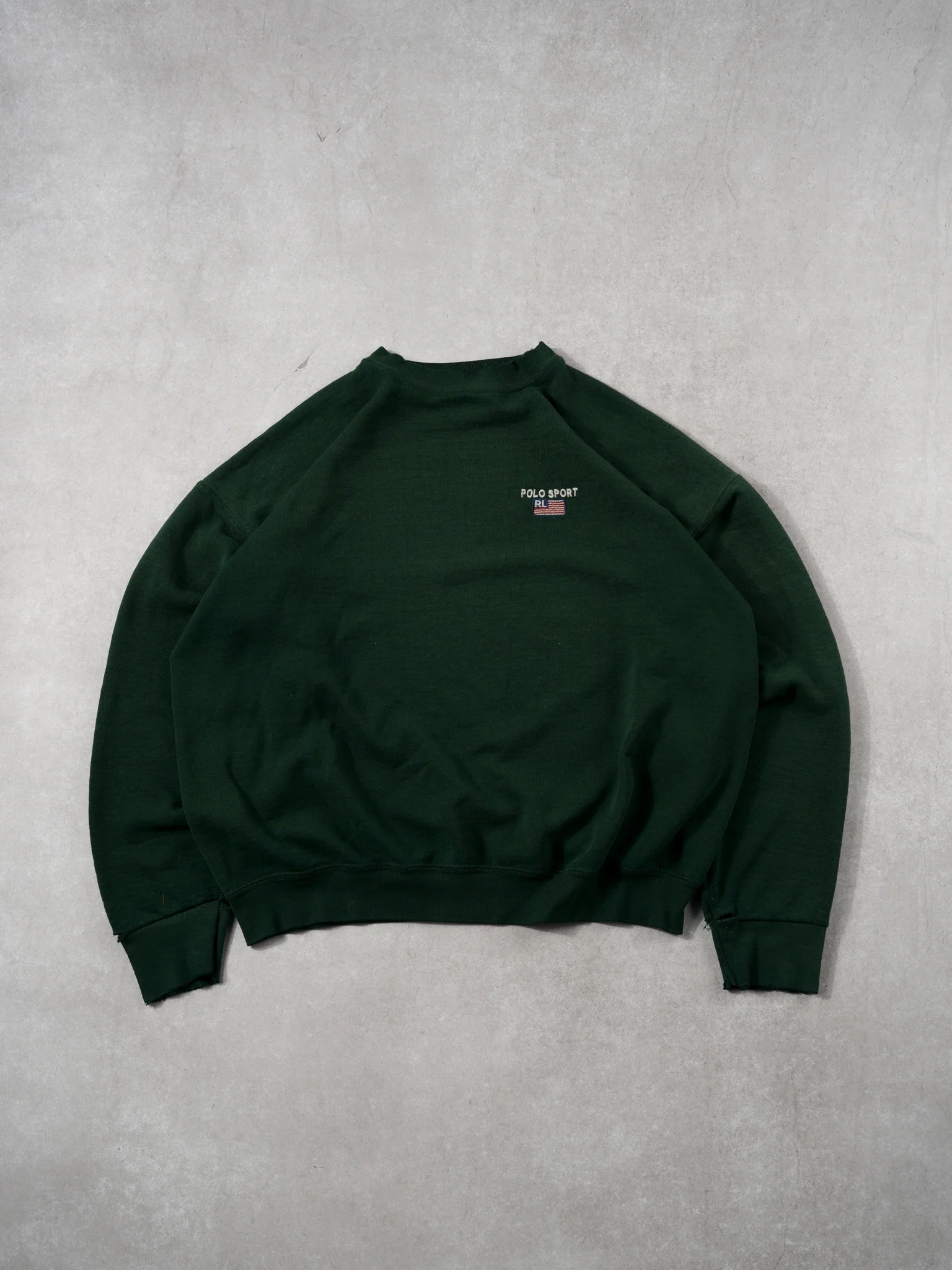 Vintage 90s Forest Green Polo Sports USA Crewneck (L)