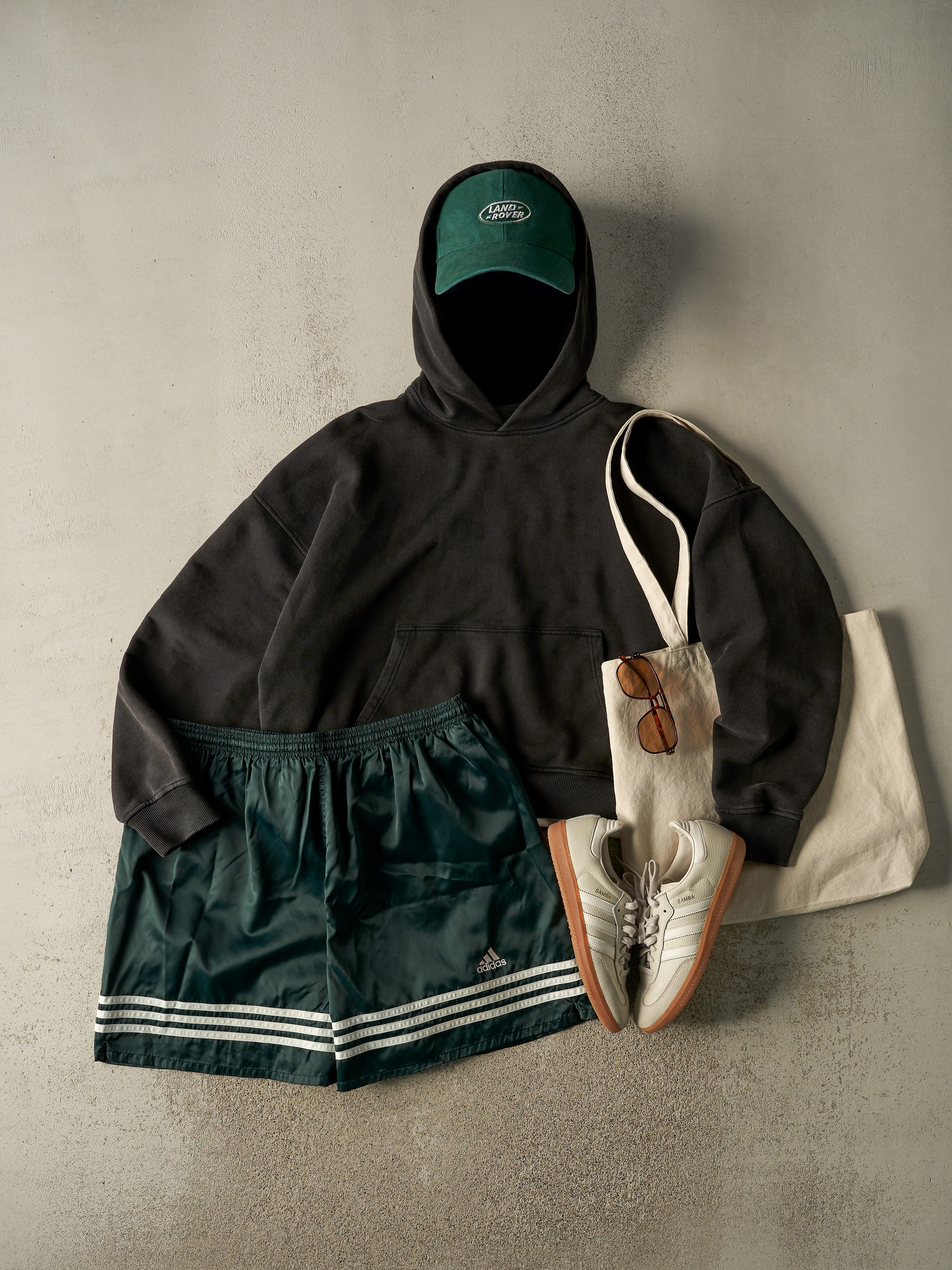 Vintage 90s Green Adidas Track Shorts (33x6) - Image 2