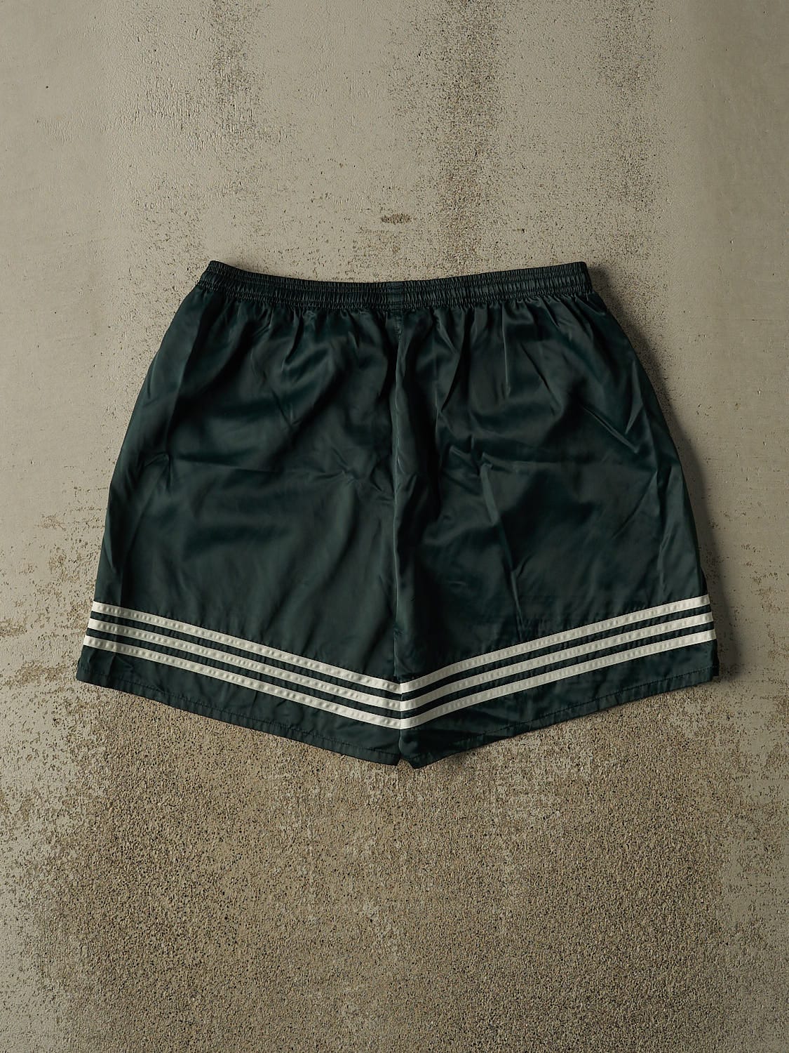 Vintage 90s Green Adidas Track Shorts (33x6) - Image 3