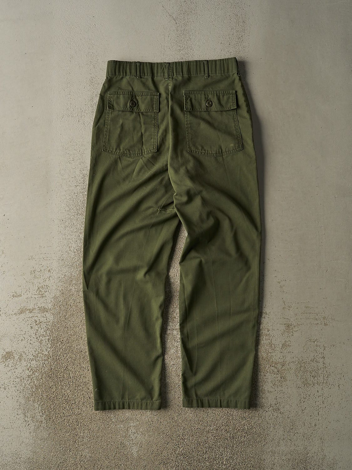 Vintage 80s Green Army Pants (31x30) - Image 3