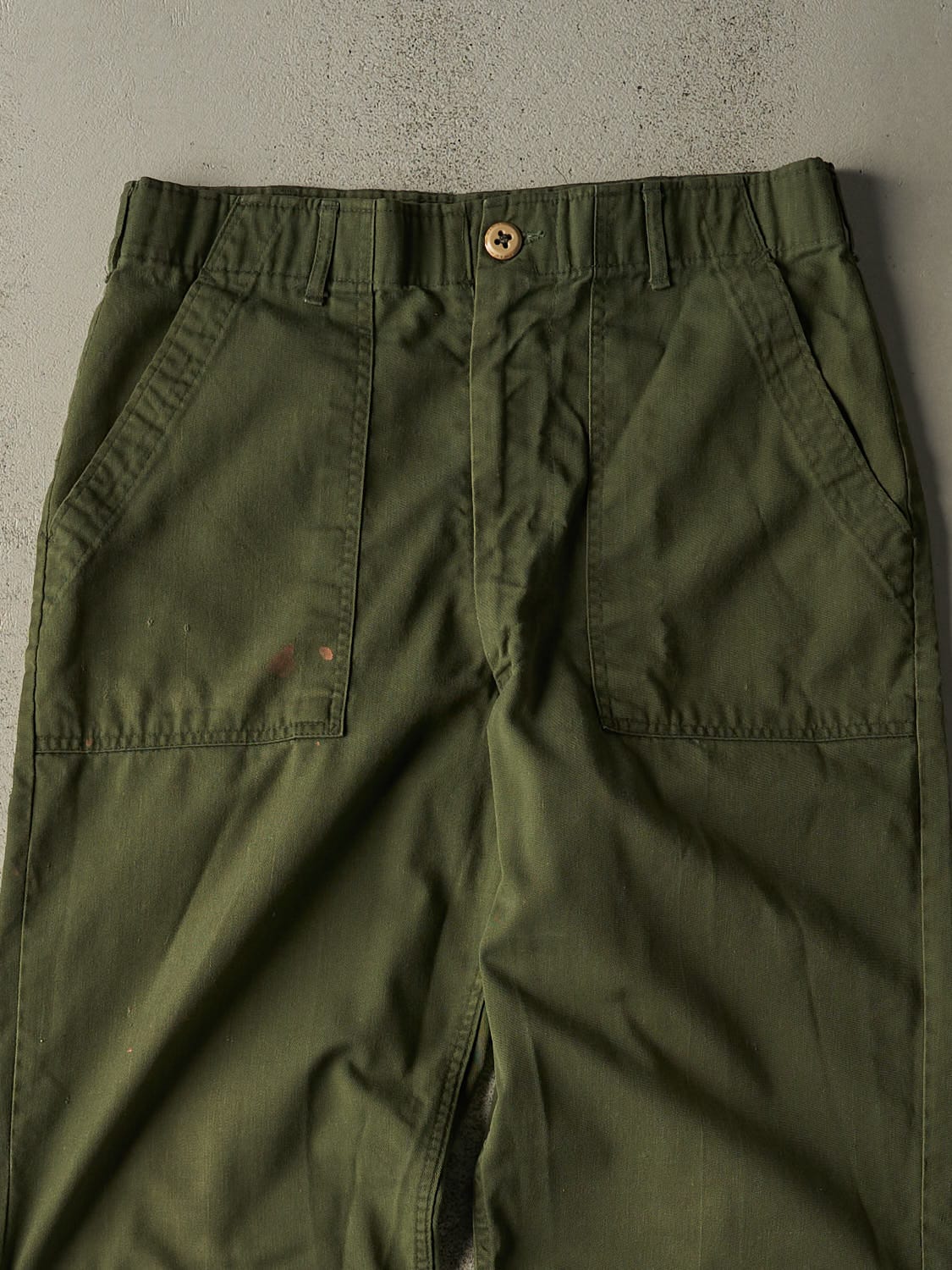 Vintage 80s Green Army Pants (31x30) - Image 4