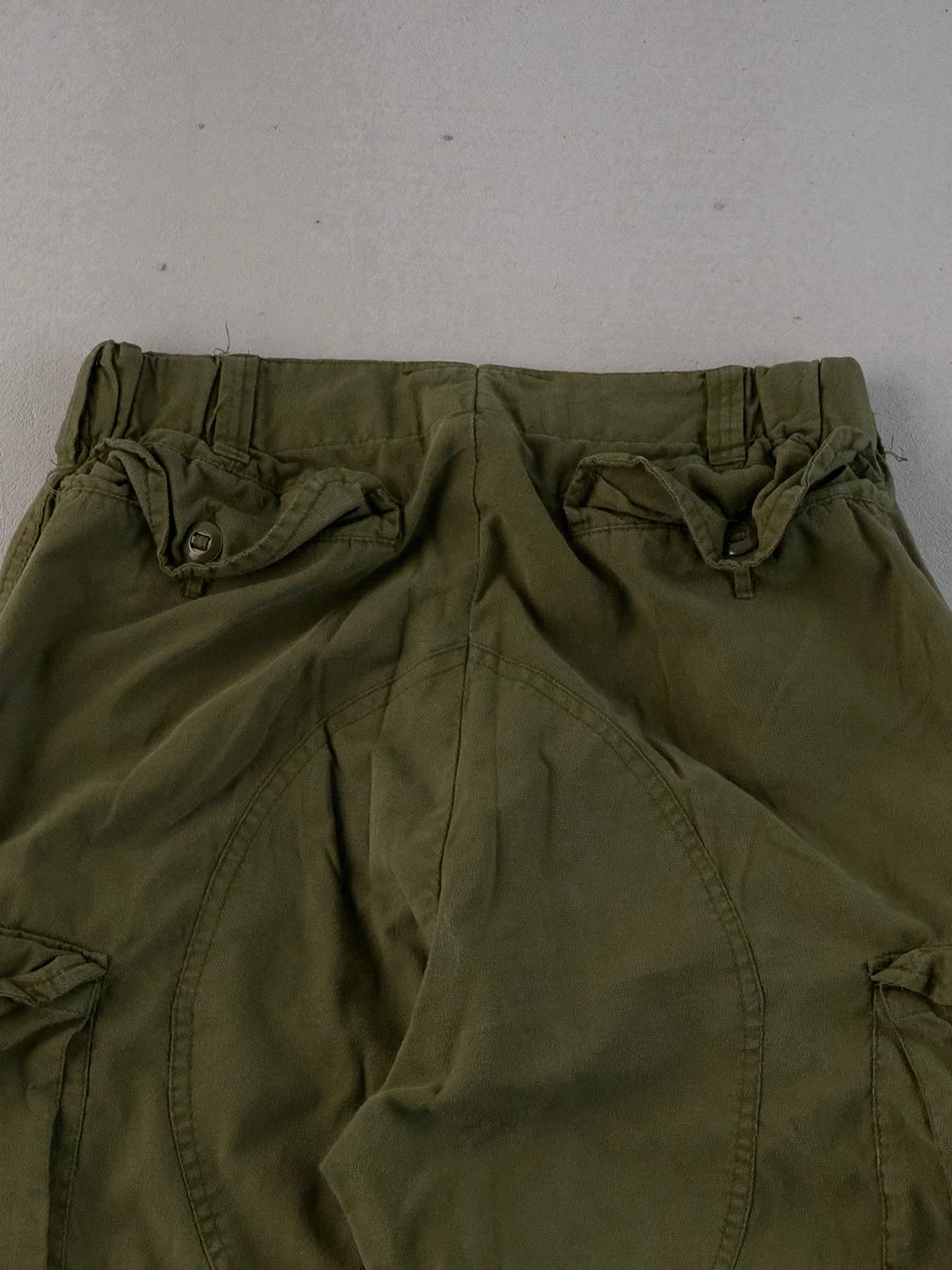 Vintage 90s Green Army Parachute Cargo Pants (30x31) - Image 4