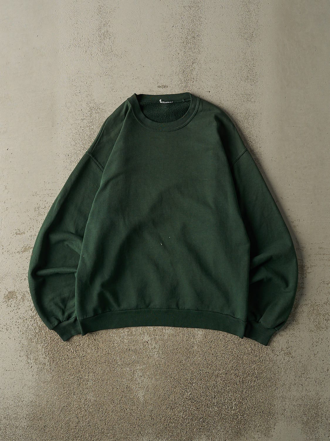 Vintage 90s Green Blank Crewneck (M)