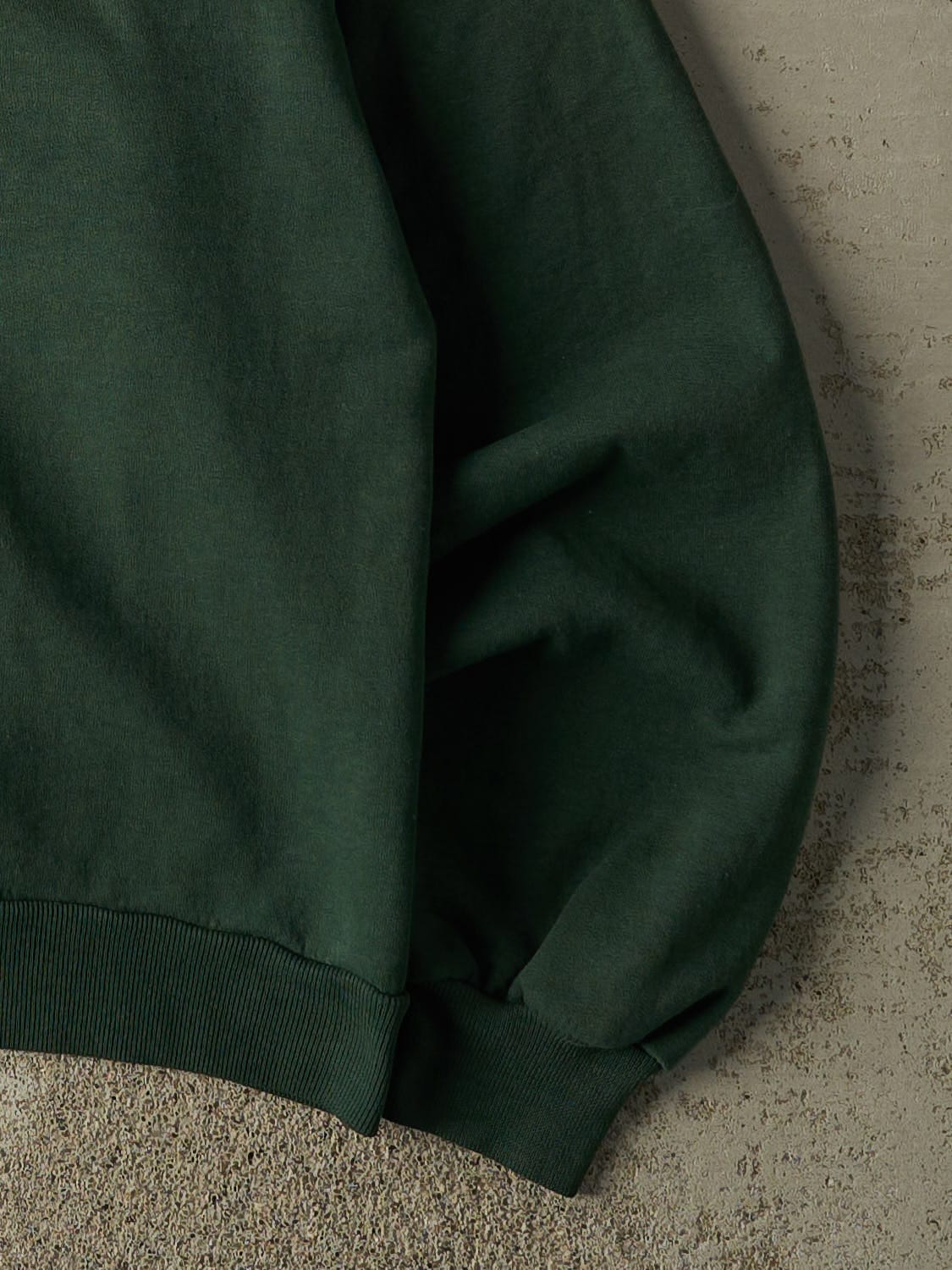 Vintage 90s Green Blank Crewneck (M) - Image 4