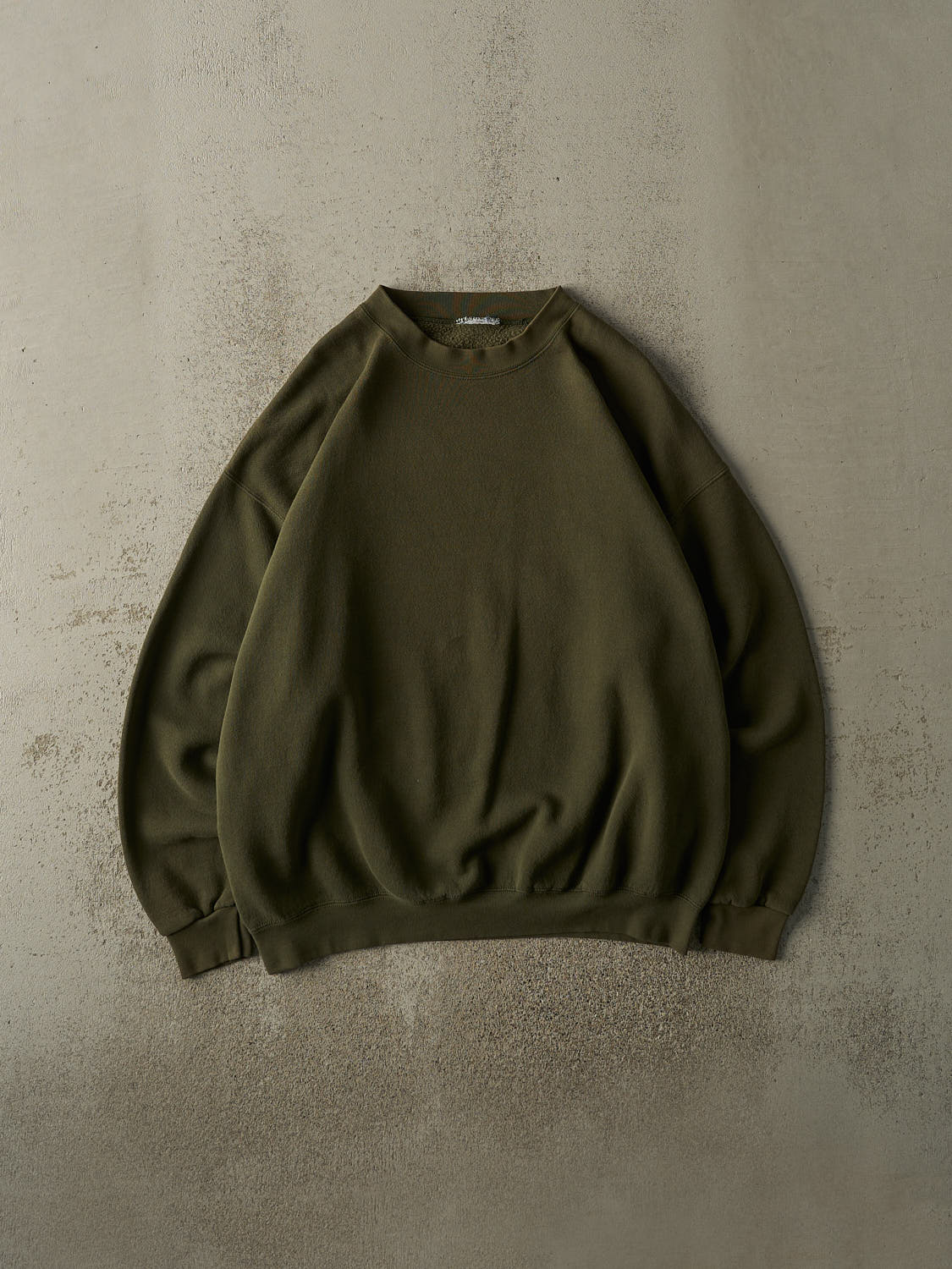 Vintage 90s Green Blank Crewneck (XL)