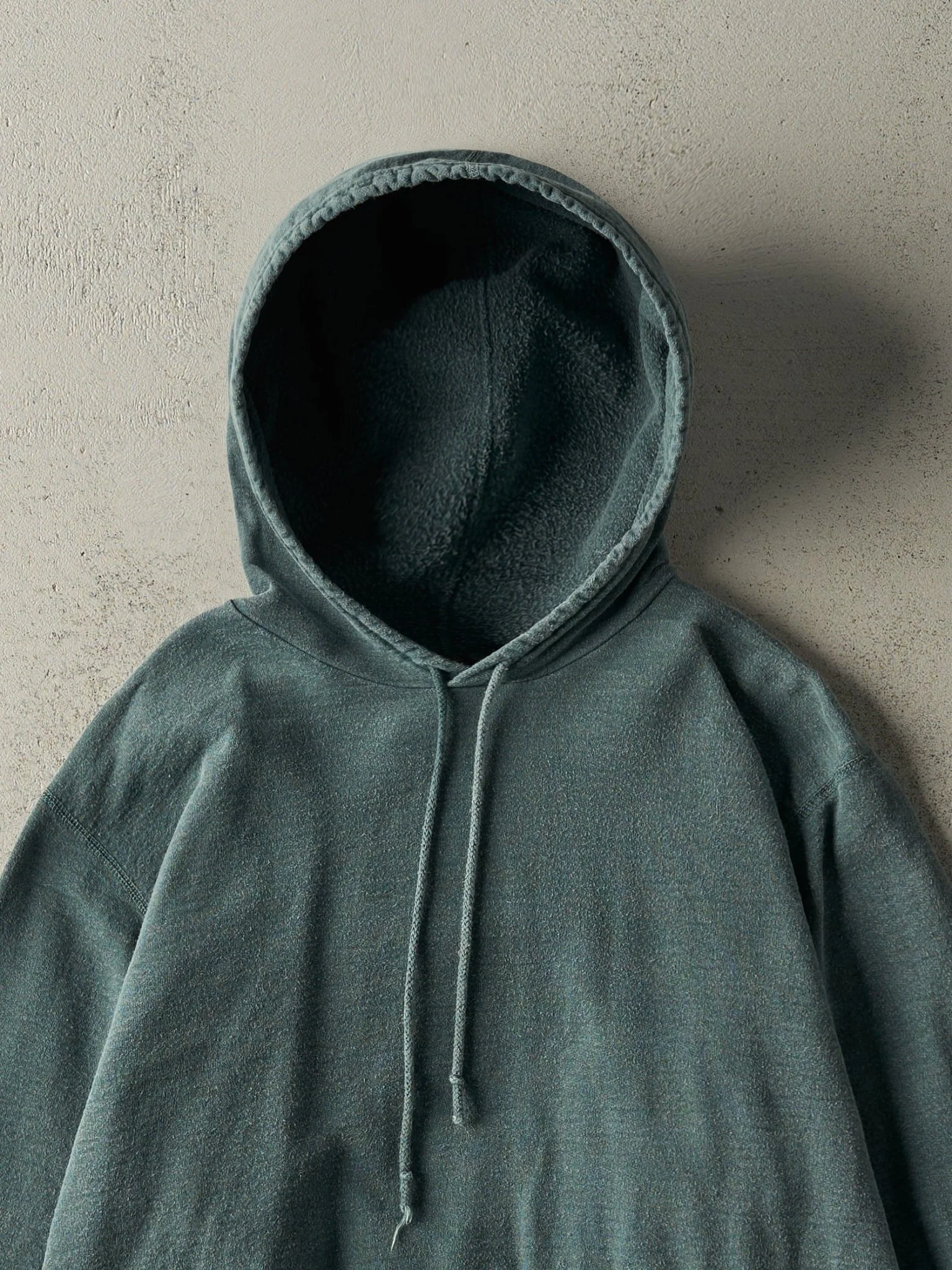 Vintage 90s Green Blank Wind River Blank Hoodie (M/L) - Image 2