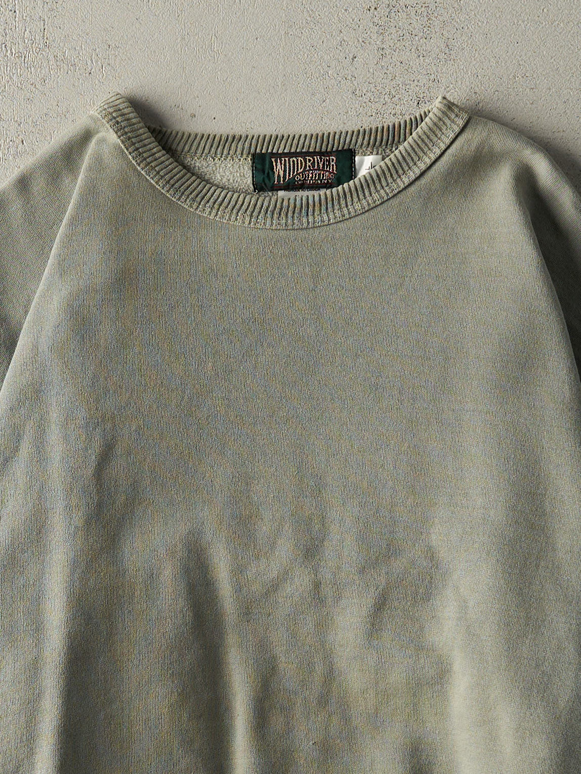 Vintage 90s Green Blank Wind River Crewneck (L/XL) - Image 2