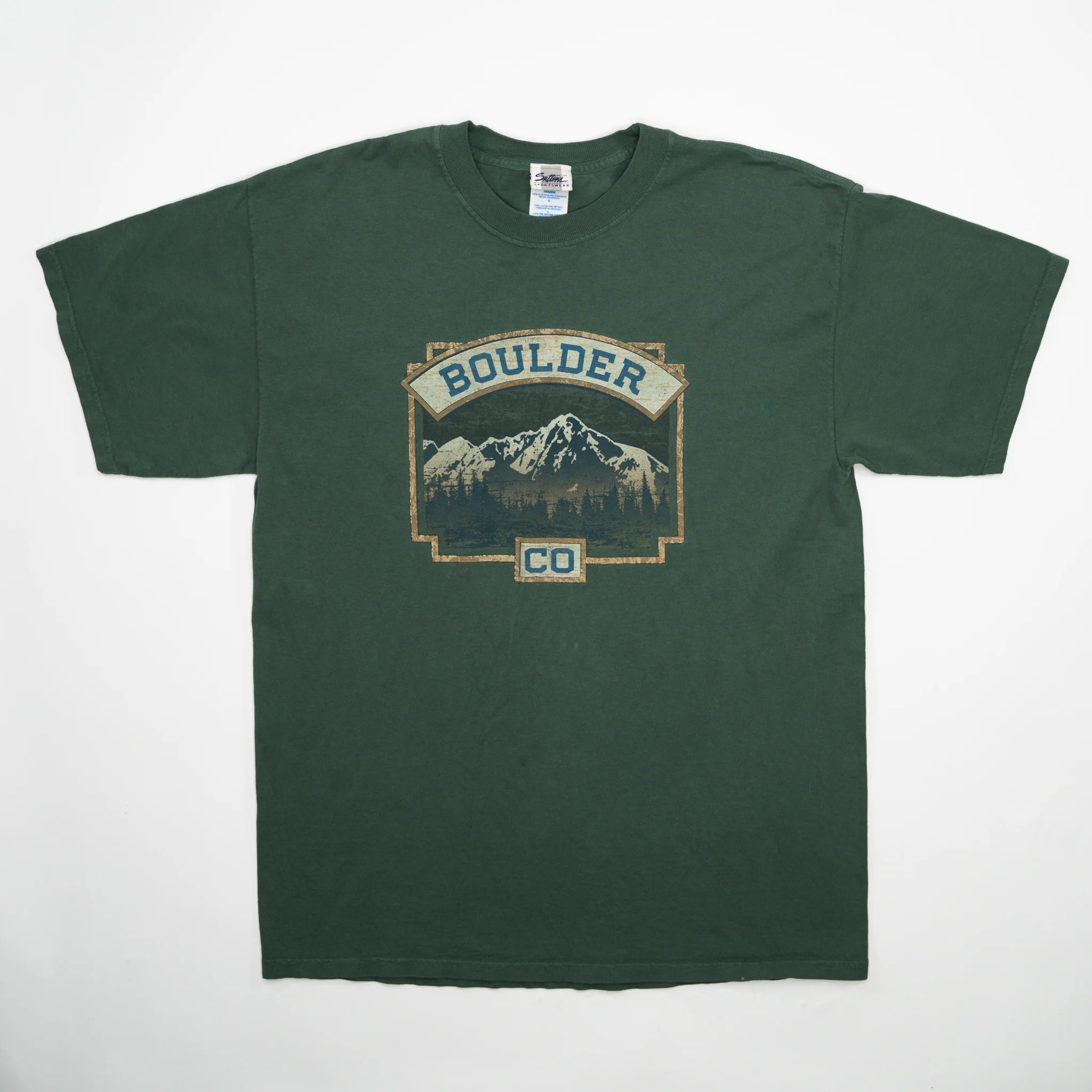 Vintage 90s Green Boulder CO Tee (M)
