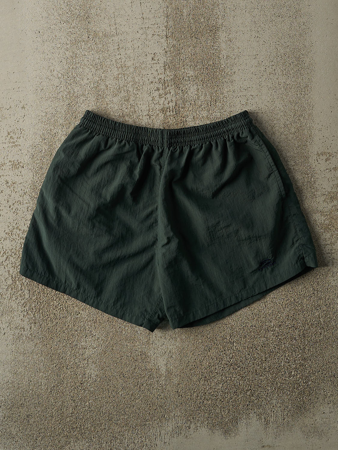Vintage 90s Green Brooks Embroidered Track Shorts (27x4.5)