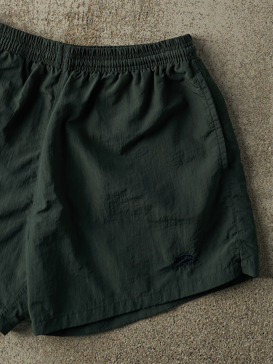 Vintage 90s Green Brooks Embroidered Track Shorts (27x4.5) - Image 3