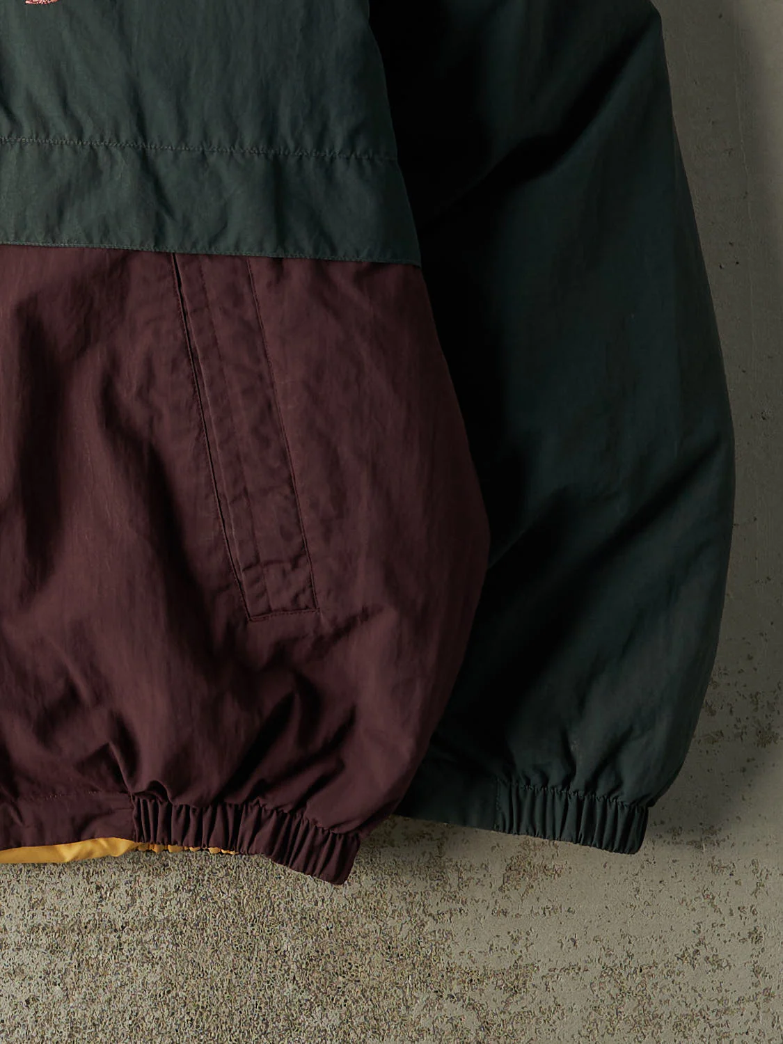 Vintage 90s Green & Burgundy Nautica Embroidered Puffer Jacket (XL) - Image 3