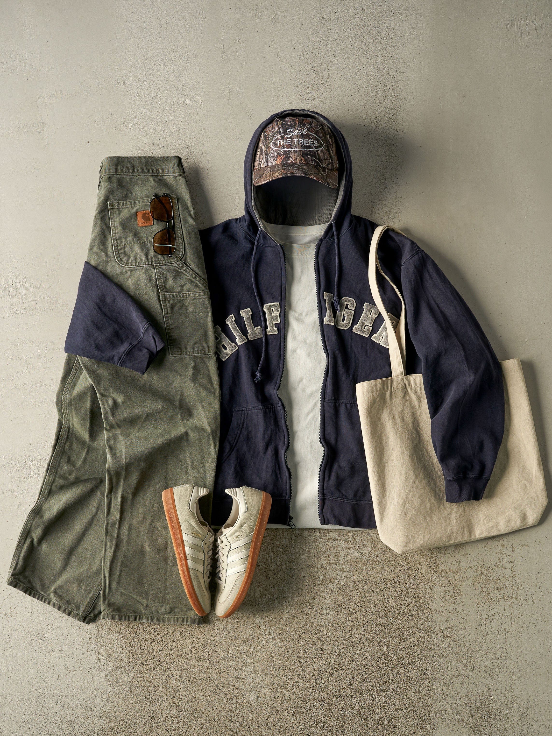 Vintage 90s Green Carhartt Carpenter Pants (28x30) - Image 2