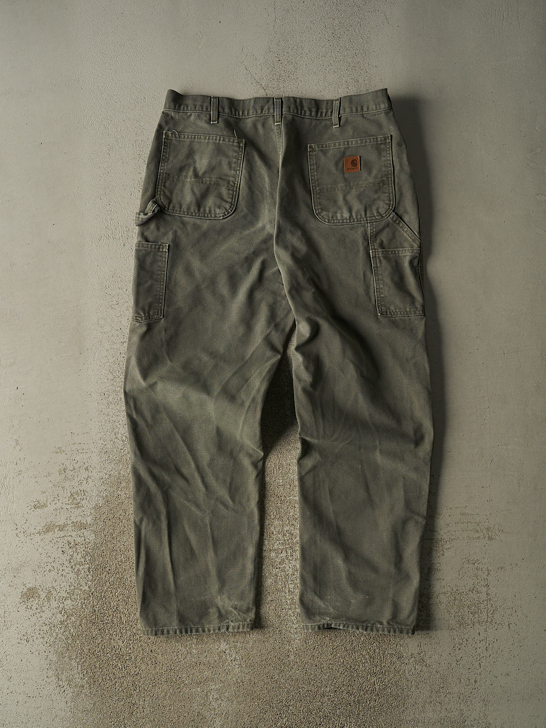 Vintage Y2K Green Carhartt Carpenter Pants (37x33) - Image 3