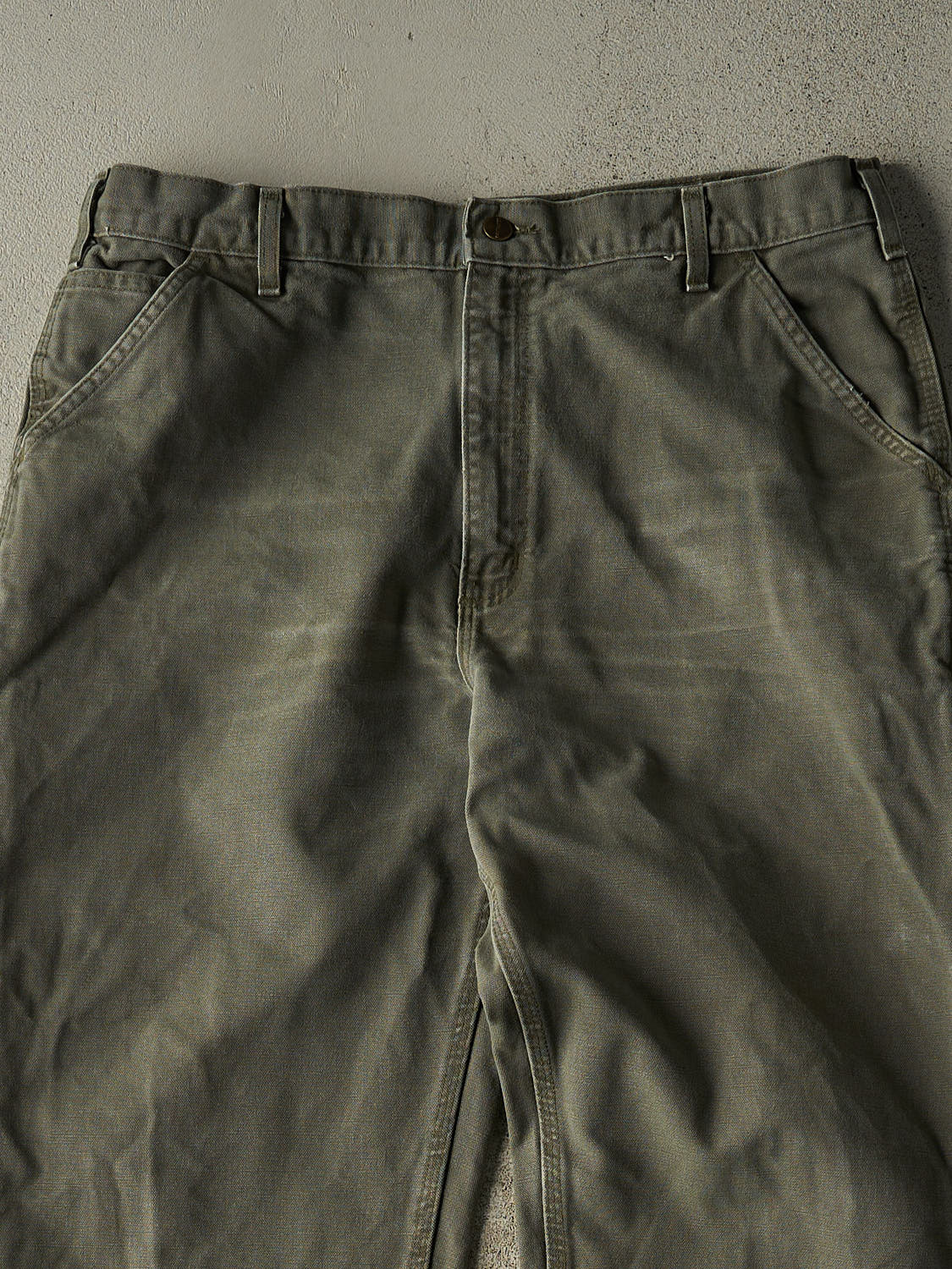 Vintage Y2K Green Carhartt Carpenter Pants (37x33) - Image 4