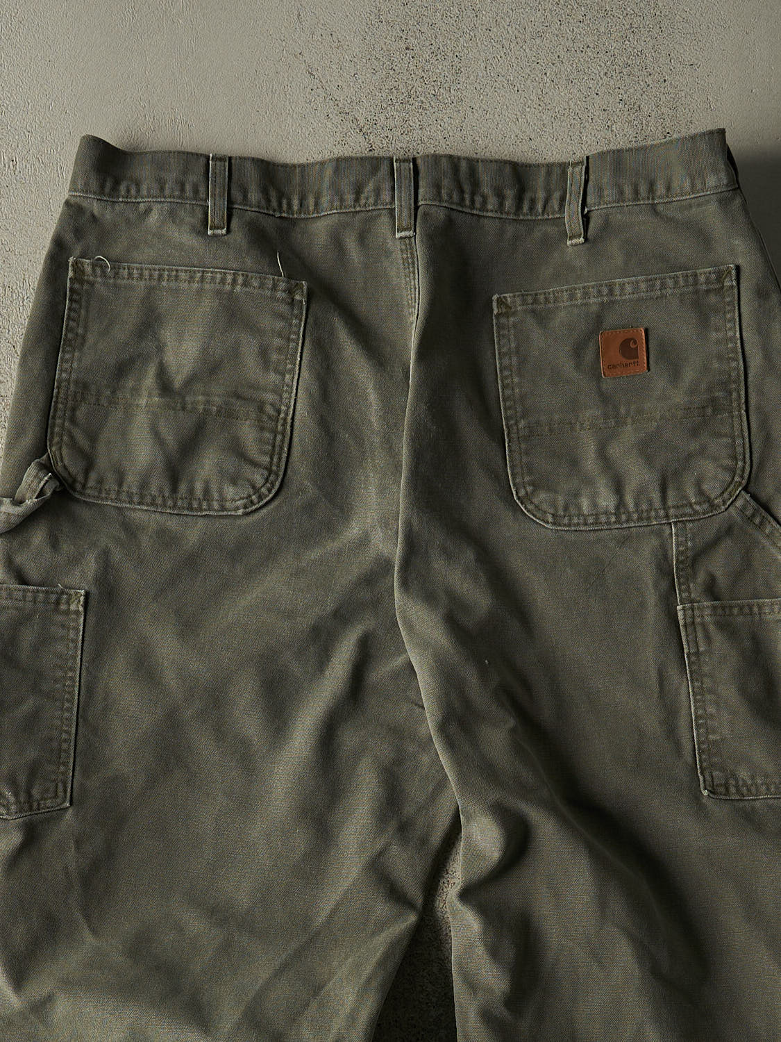 Vintage Y2K Green Carhartt Carpenter Pants (37x33) - Image 5