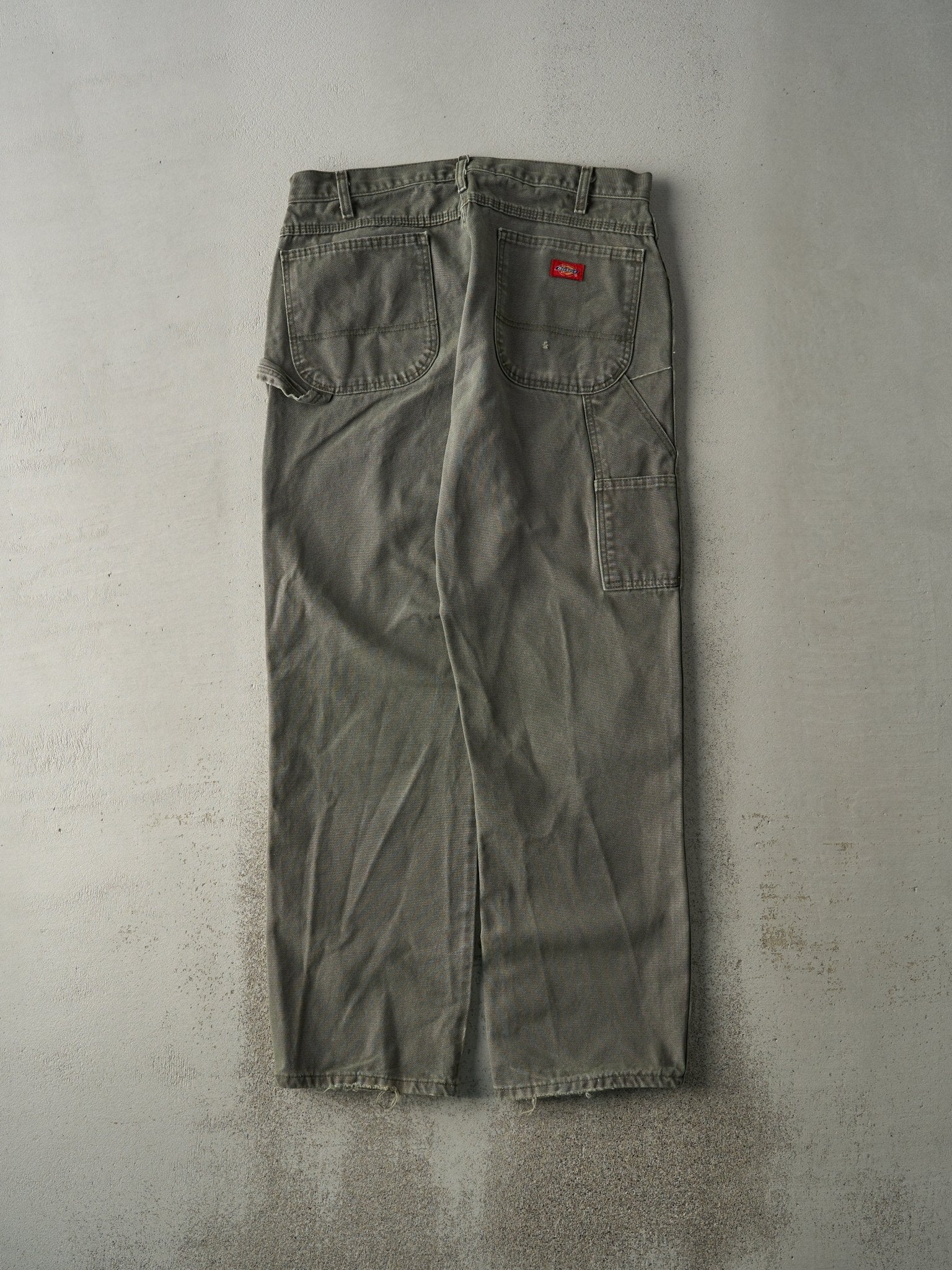 Vintage 90s Green Dickies Carpenter Pants (34x32) - Image 3