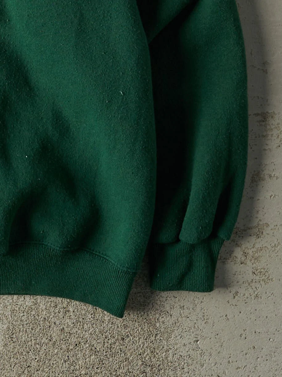 Vintage 90s Green Embroidered Miller Genuine Draft Crewneck (L/XL) - Image 3