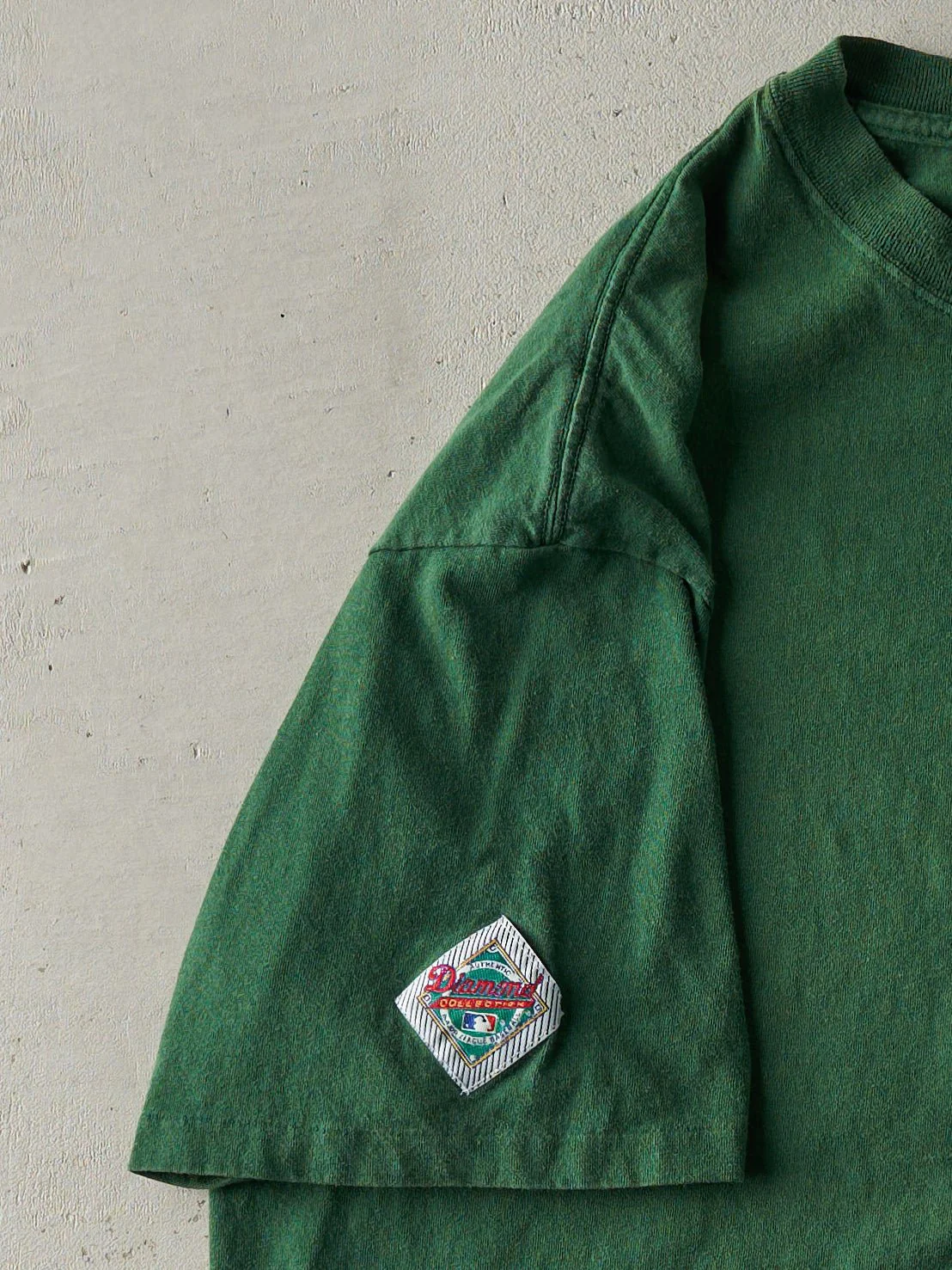 Vintage 90s Green Embroidered Oakland Athletics MLB Tee (L) - Image 3