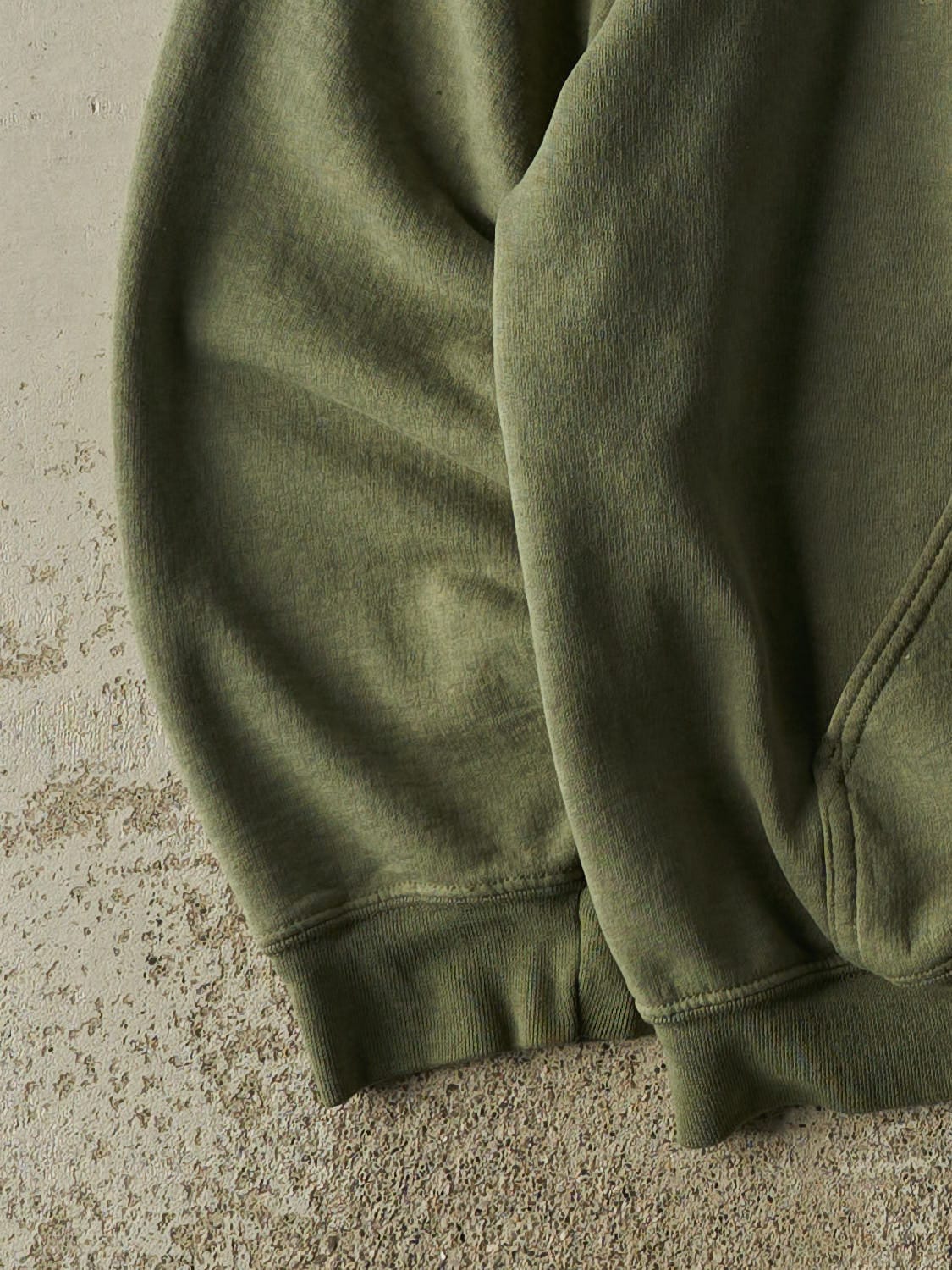 Vintage 90s Sun Faded Green Glacier National Park Hoodie (M/L) - Image 3