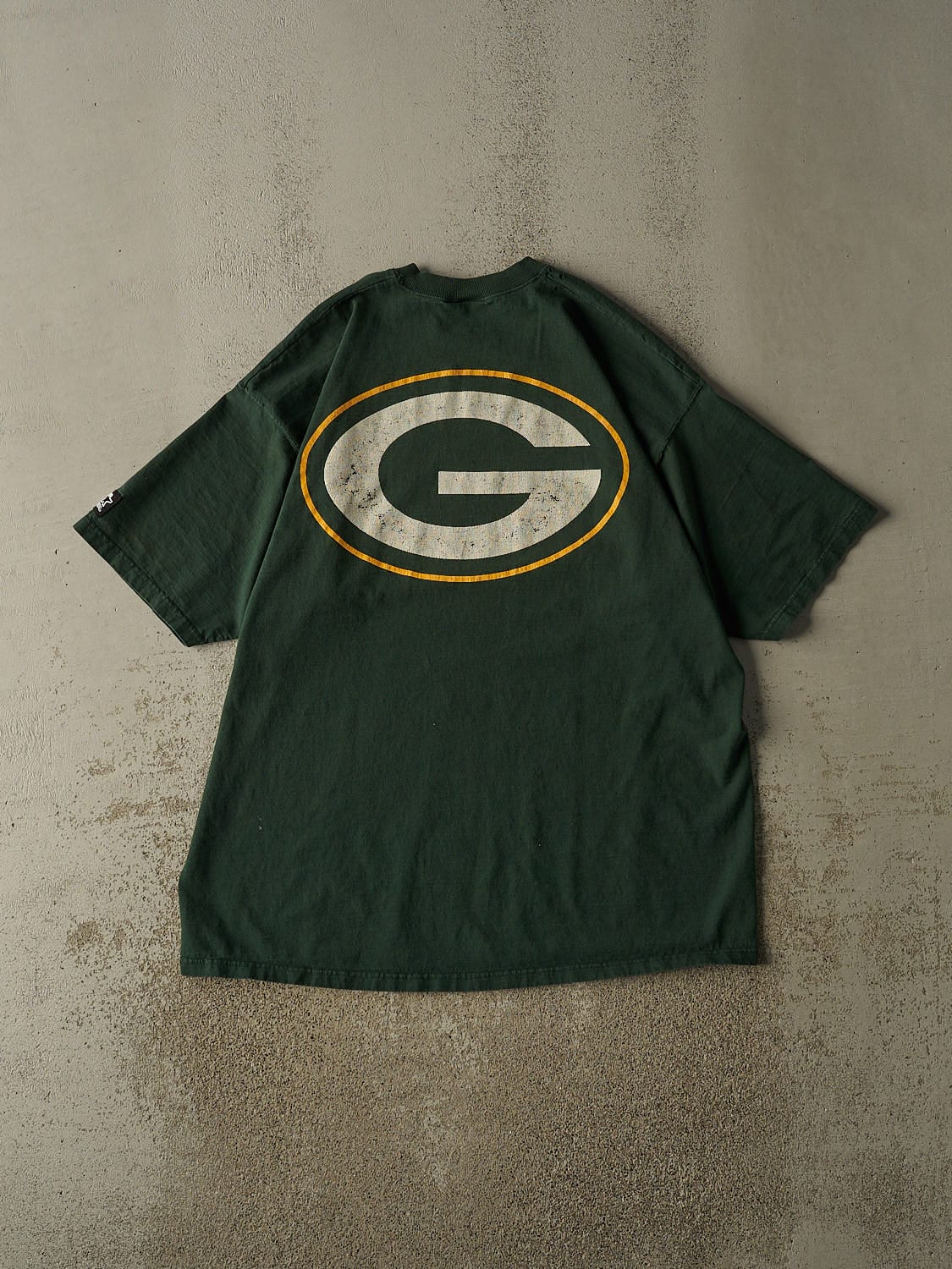Vintage 90s Green Green Bay Packers Tee (XXL) - Image 2