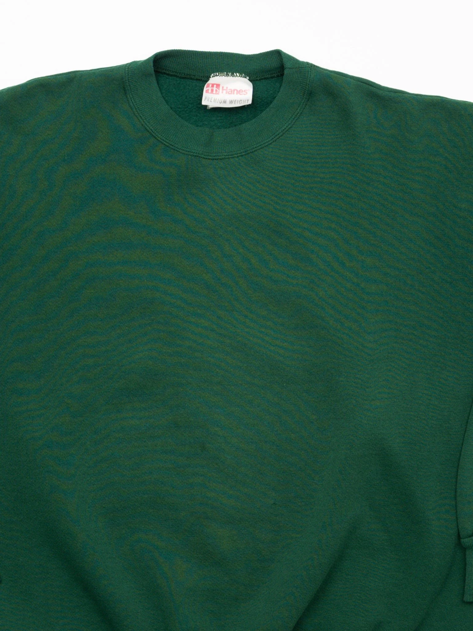 Vintage 90s Green Hanes Heavy Weight Crewneck (XL) - Image 2