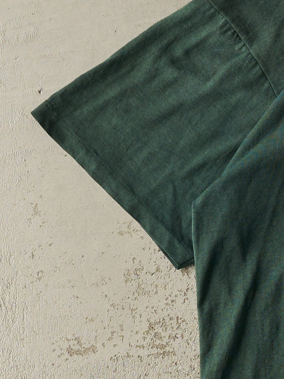 Vintage 80s Green University of Miami Hurricanes Tee (XL/XXL) - Image 3