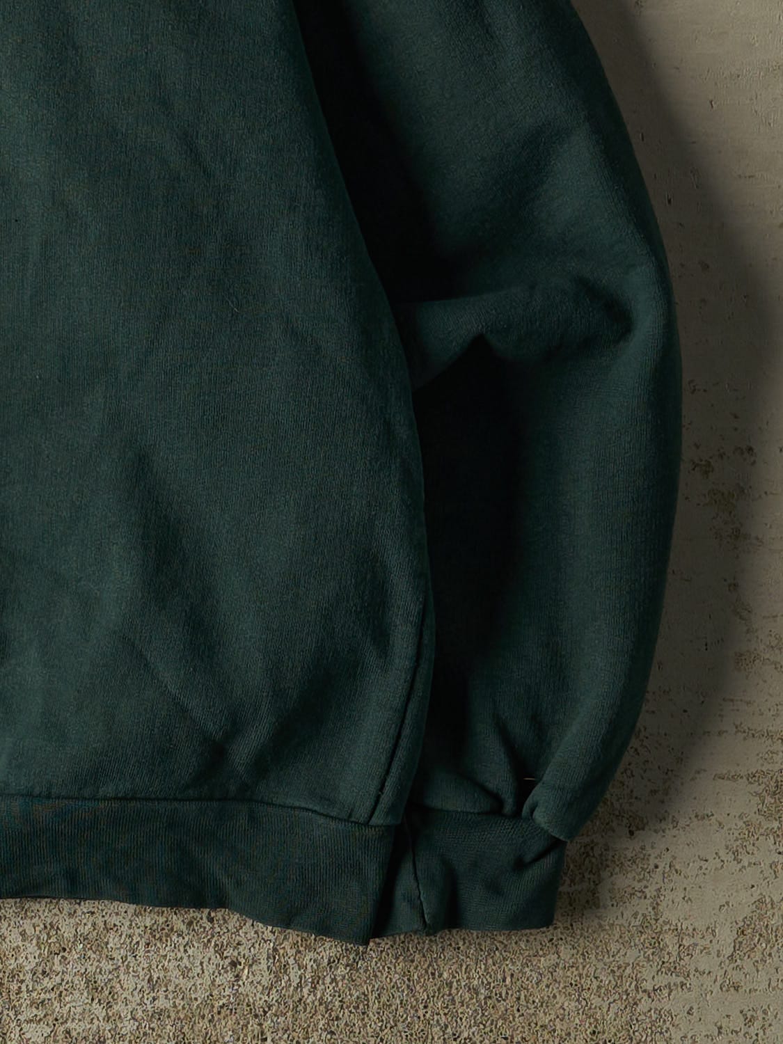 Vintage 90s Green Khahtsahlano Road Race Quarter Button Sweater (S) - Image 4