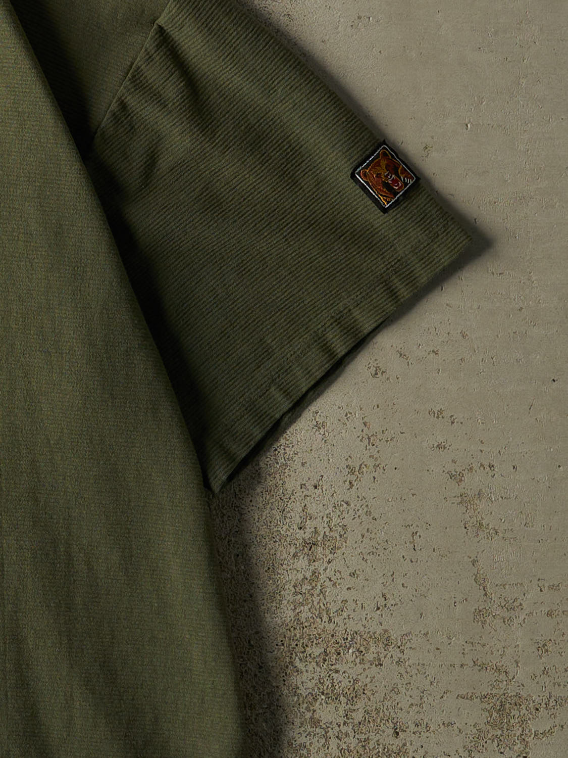 Vintage 90s Green Kodiak Textured Blank Tee (L/XL) - Image 4
