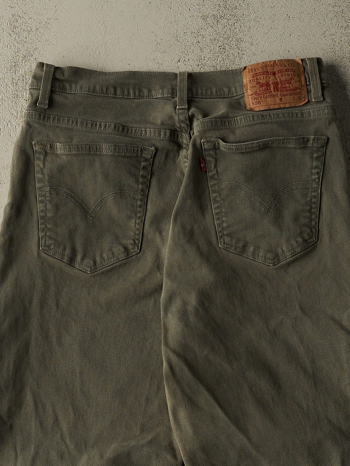 Vintage 90s Green Levi's 550 Pants (30x28) - Image 4
