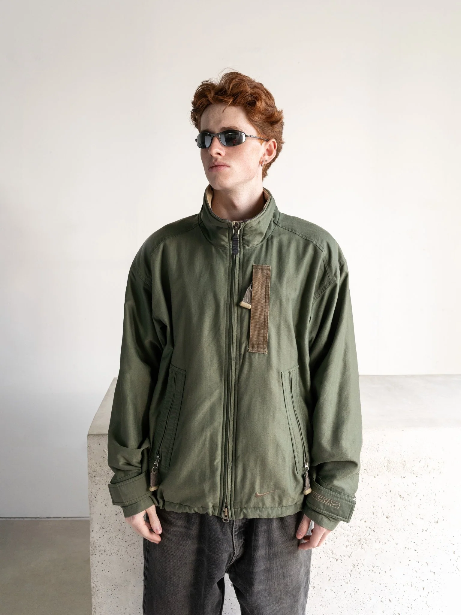 Vintage 90s Green Nike ACG Jacket (S/M) - Image 2