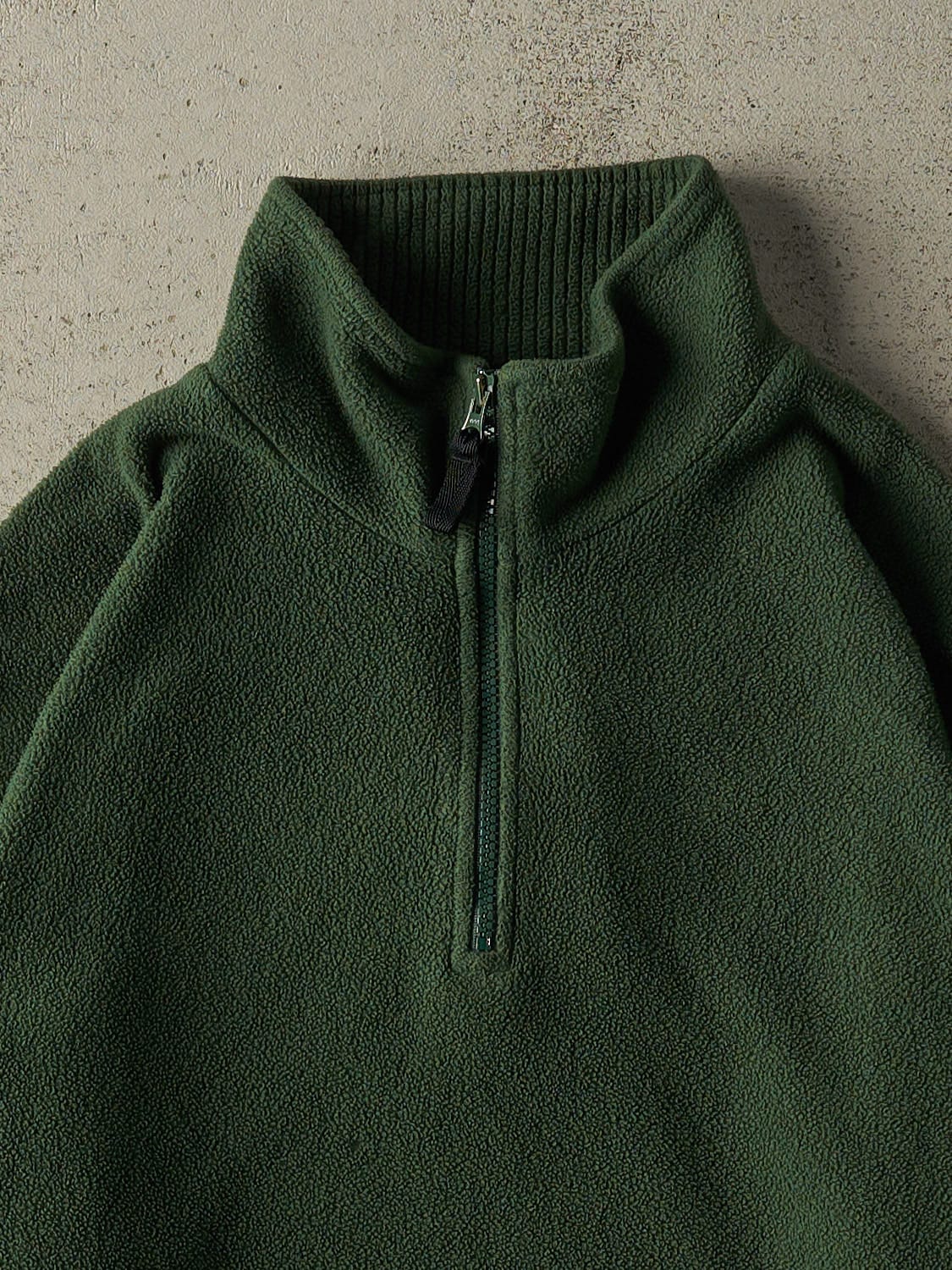 Vintage 90s Green Northern Elements Quarter Zip Fleece (M/L) - Image 2