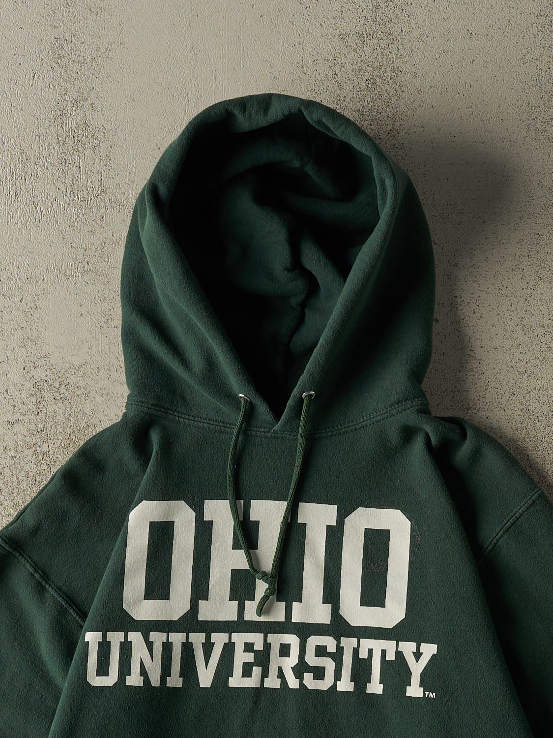 Vintage 90s Green Ohio University Hoodie (XS/S) - Image 2