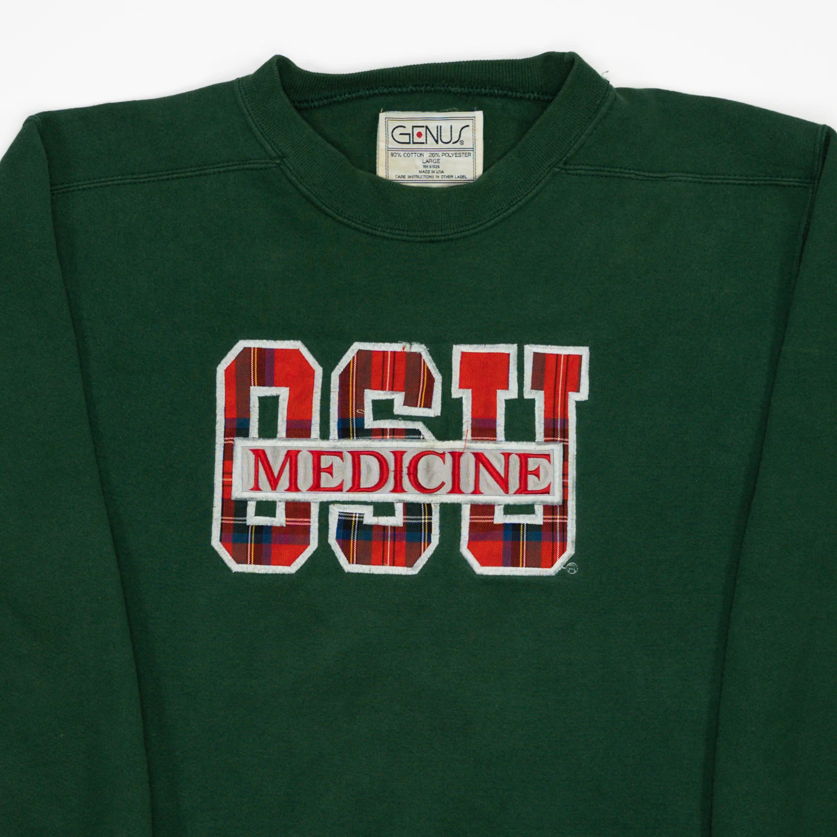Vintage 90s Green OSU Medicine Crewneck (L) - Image 2