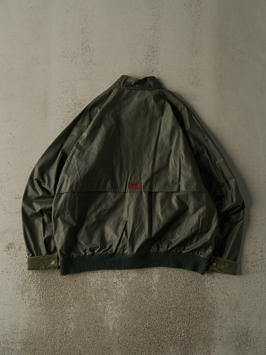 Vintage 80s Green Plaid Lined Woolrich Harrington Rain Jacket (XL/XXL) - Image 2